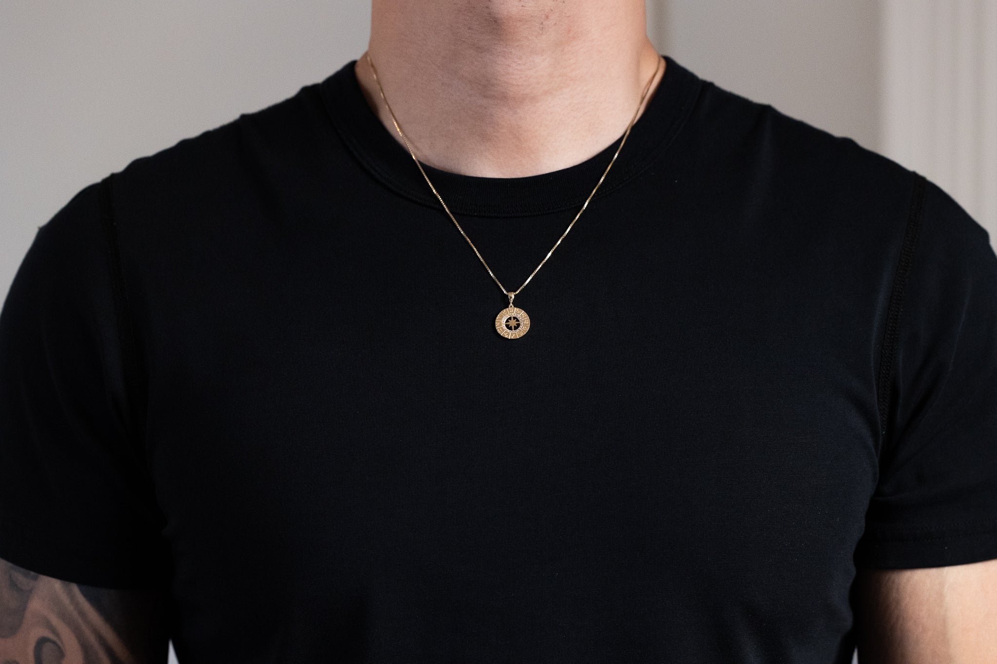 Gold CZ Zodiac Signs Pendant Necklace - Model PT3115 - Charlie & Co. Jewelry