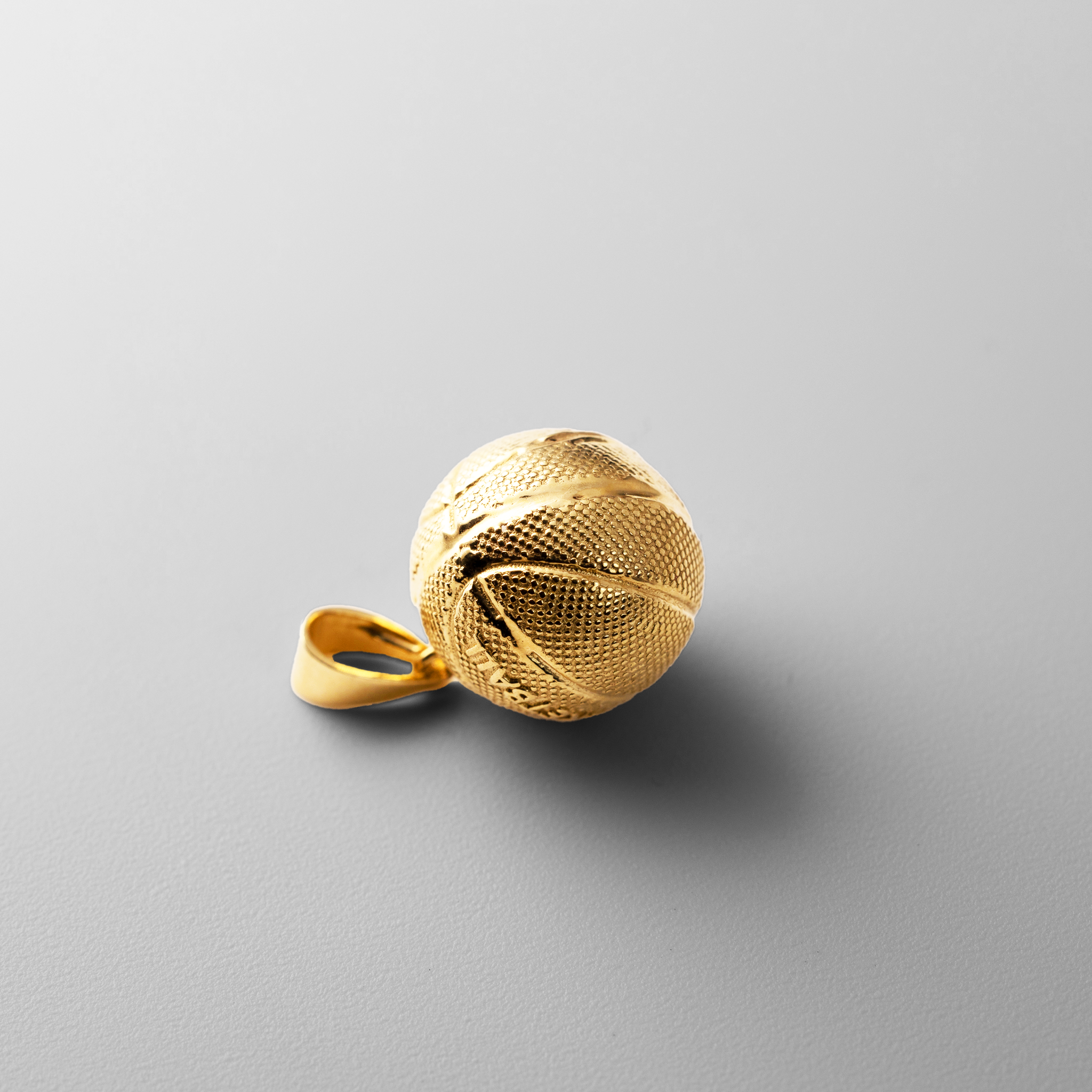 Gold 3D Basketball Pendant Necklace – Model PT3095 - Charlie & Co. Jewelry