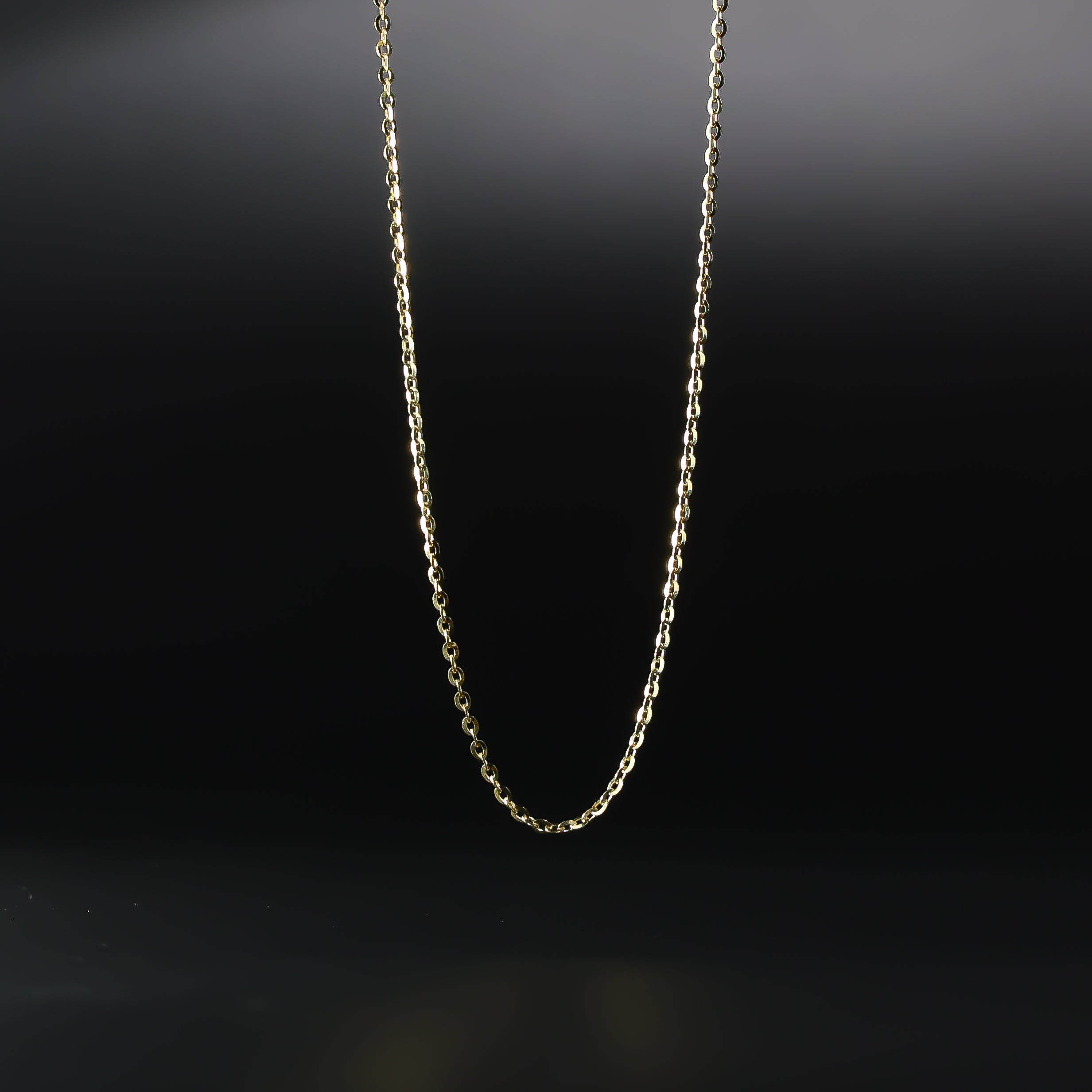 1.6mm 14k Solid Gold Cable Chain Diamond Cut Model-0231 - Charlie & Co. Jewelry