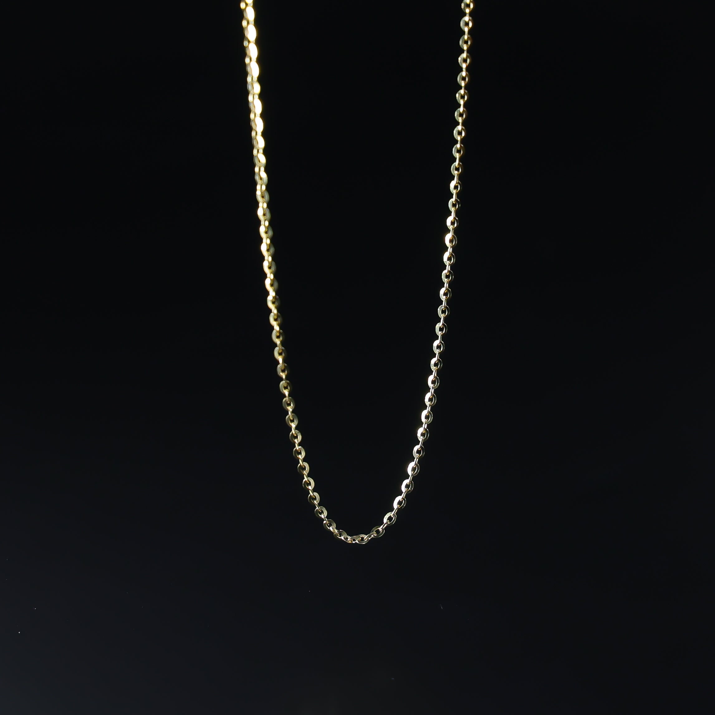 1.6mm 14k Solid Gold Cable Chain Diamond Cut Model-0231 - Charlie & Co. Jewelry