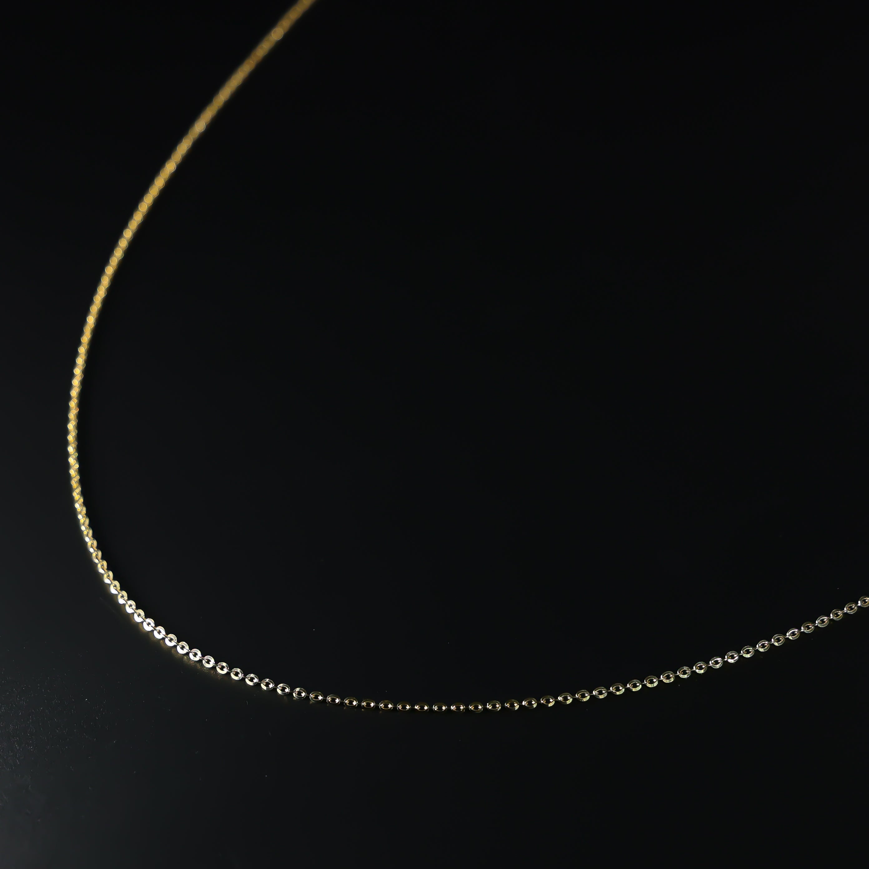 1.6mm 14k Solid Gold Cable Chain Diamond Cut Model-0231 - Charlie & Co. Jewelry