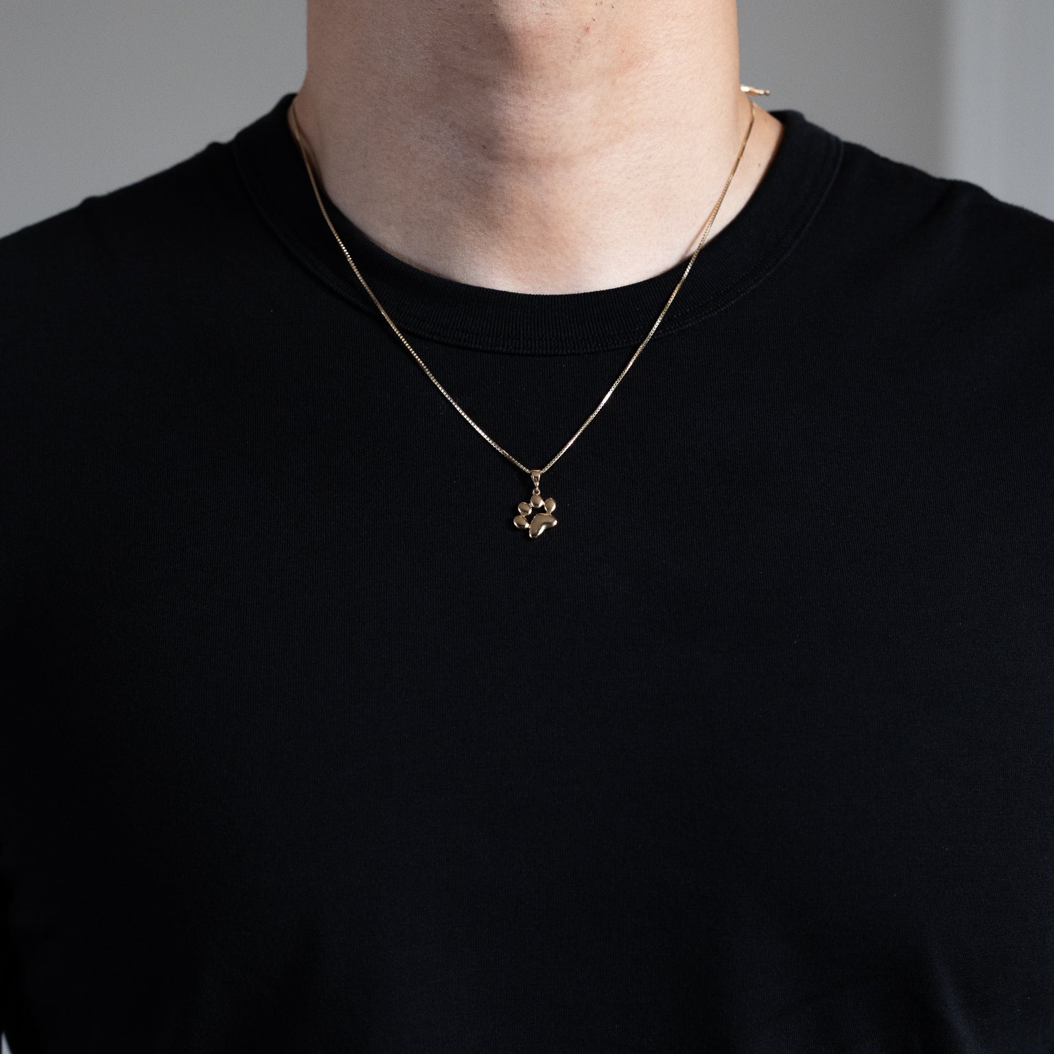 Gold Dog Paw Pendant Necklace – Model PT2835 - Charlie & Co. Jewelry