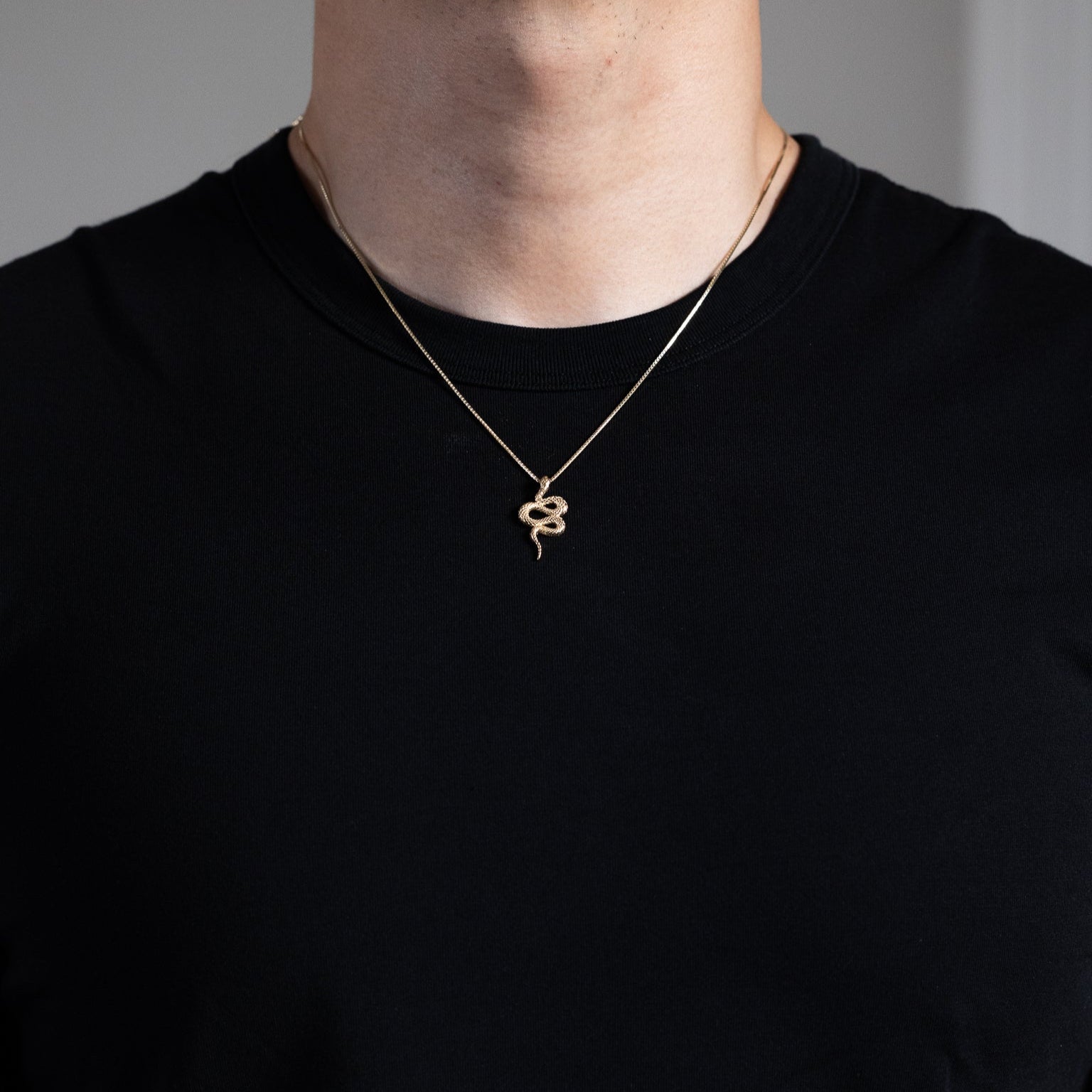 Gold Snake Pendant Necklace – Model PT3078 - Charlie & Co. Jewelry