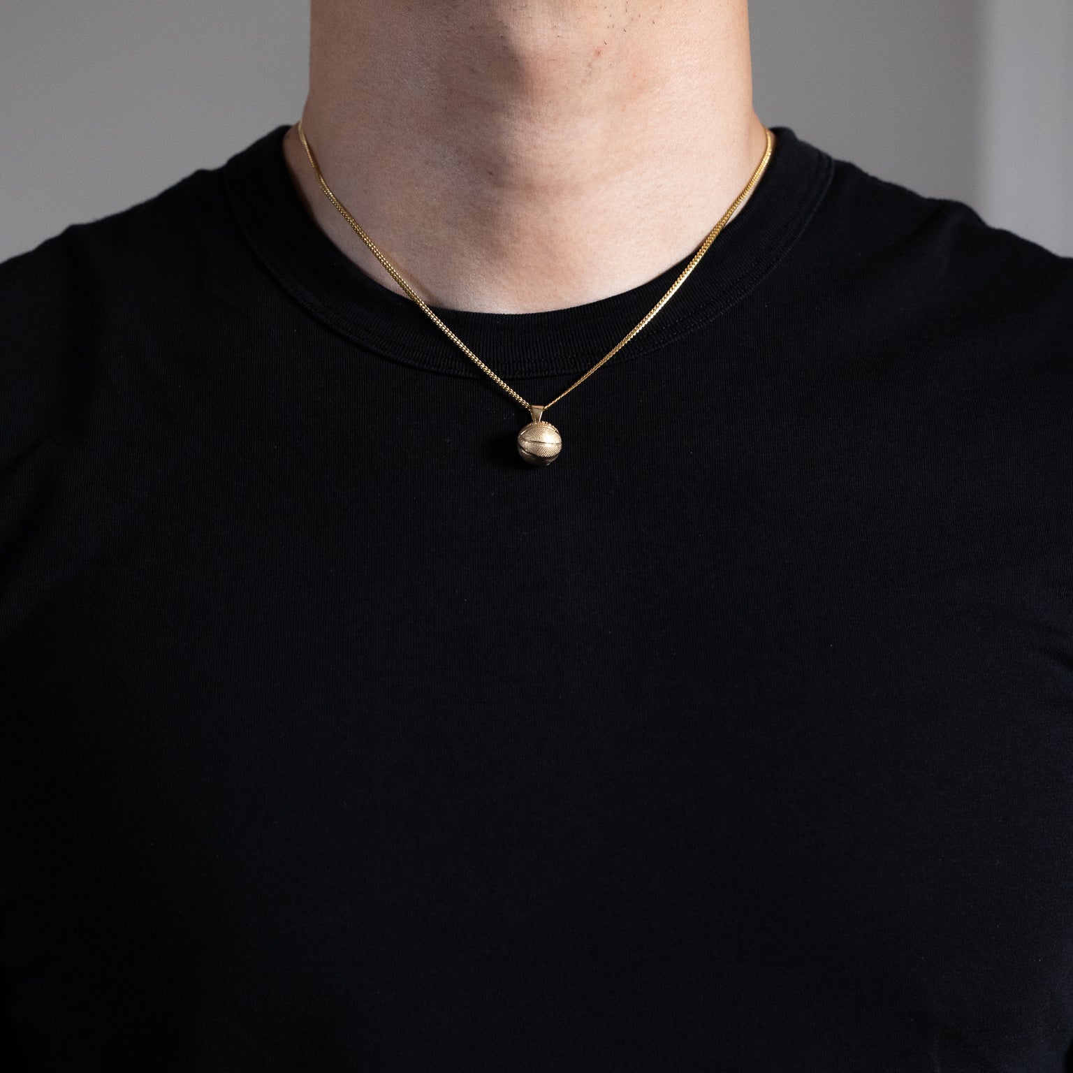 Gold 3D Basketball Pendant Necklace – Model PT3095 - Charlie & Co. Jewelry