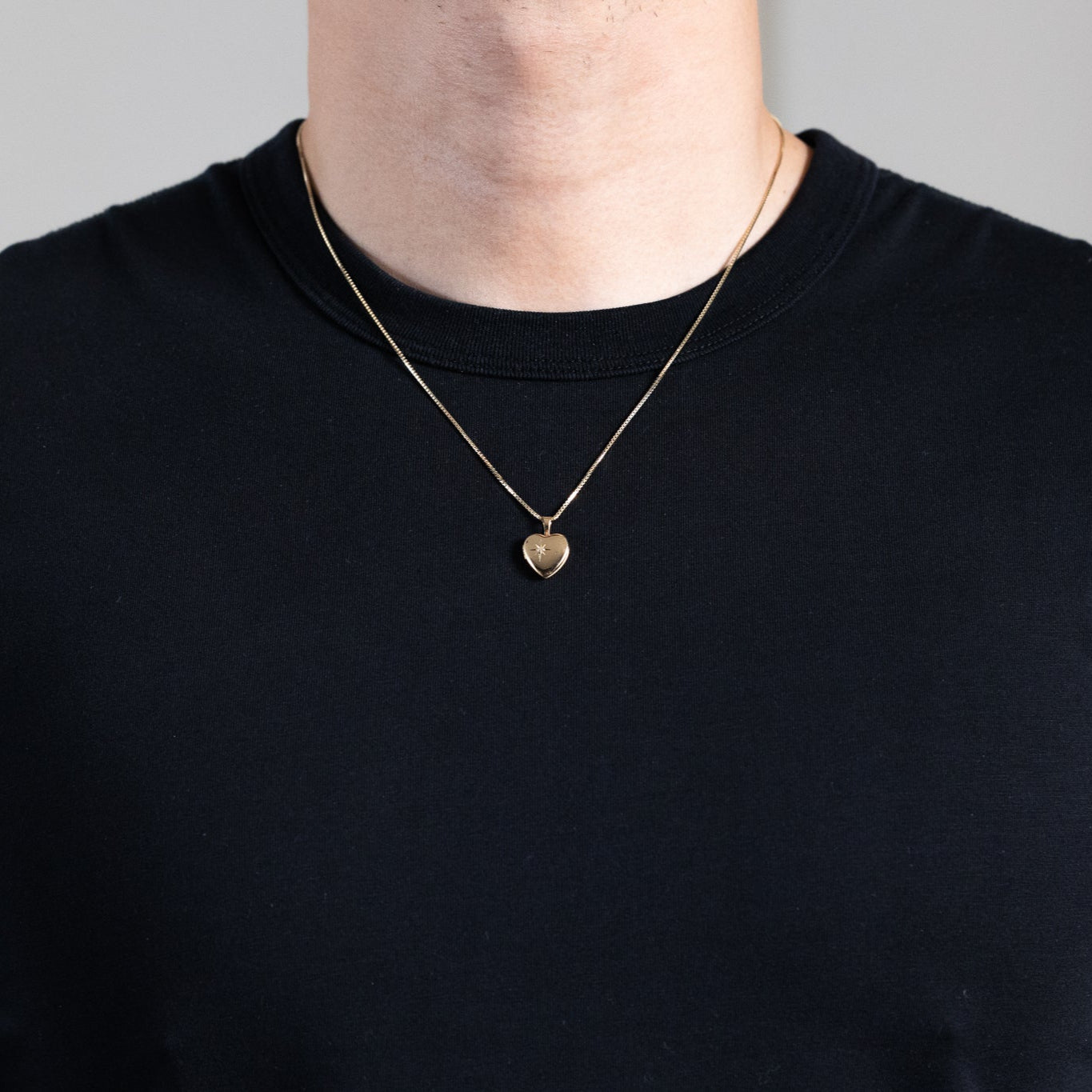 Gold Heart Locket Pendant Model-2040 - Charlie & Co. Jewelry