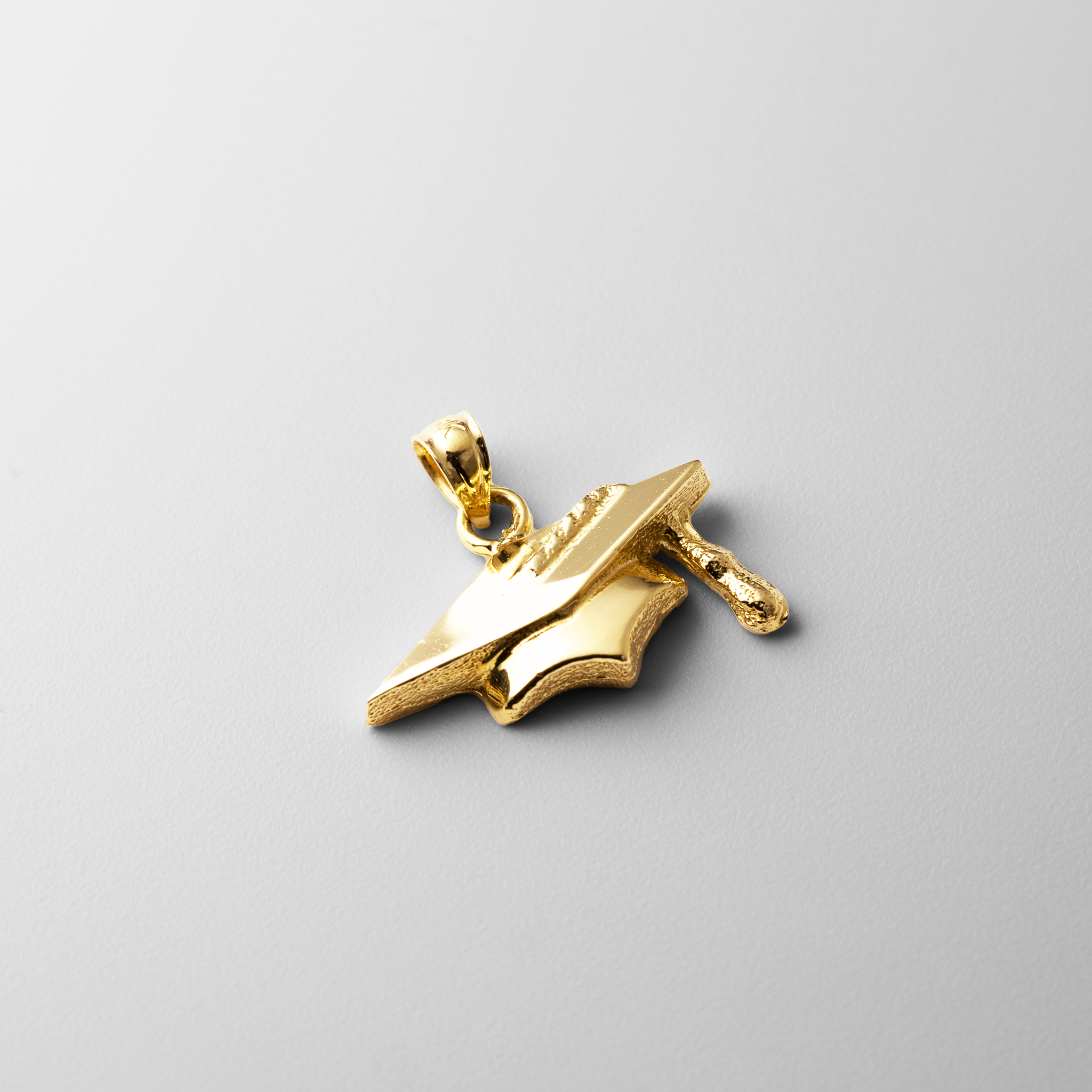 Gold Graduation Hat Pendant Model-1801 - Charlie & Co. Jewelry