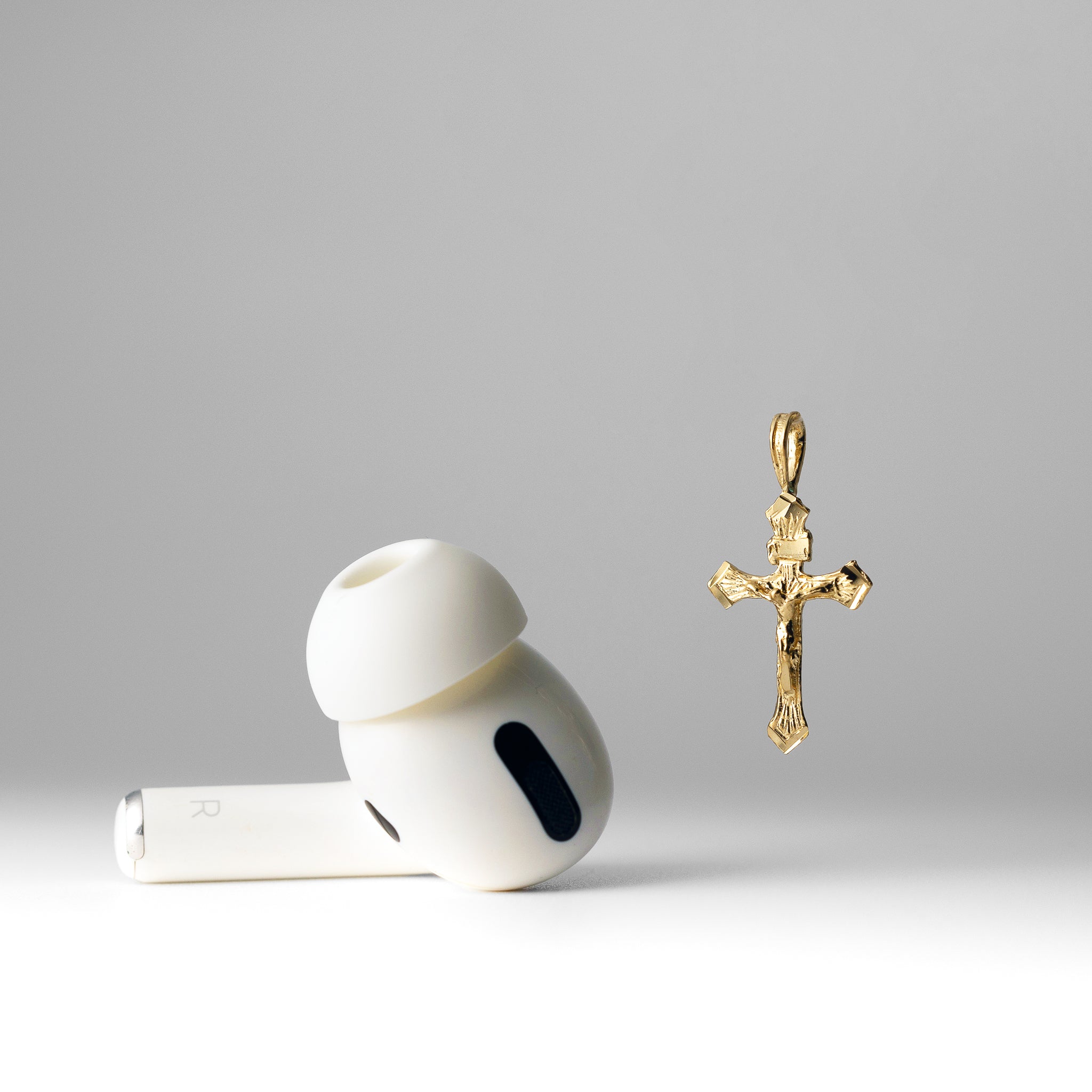 Gold Crucifix Cross Religious Pendant - Model 1008 - Charlie & Co. Jewelry