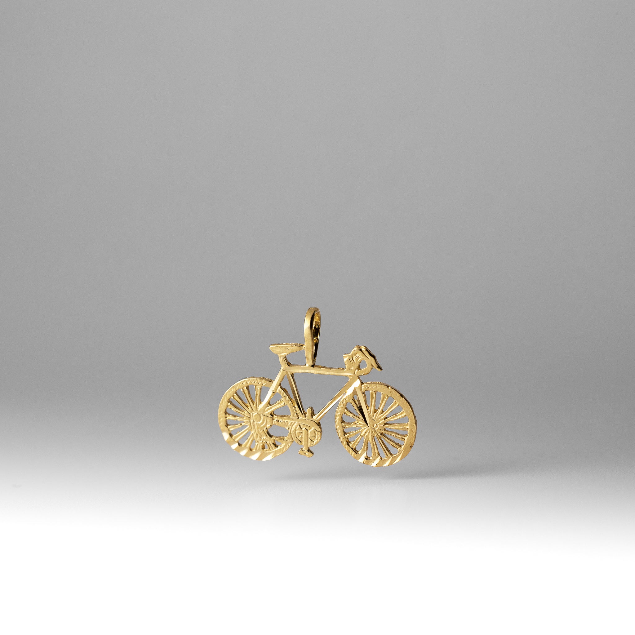 Gold Bicycle Pendant Model-2329 - Charlie & Co. Jewelry