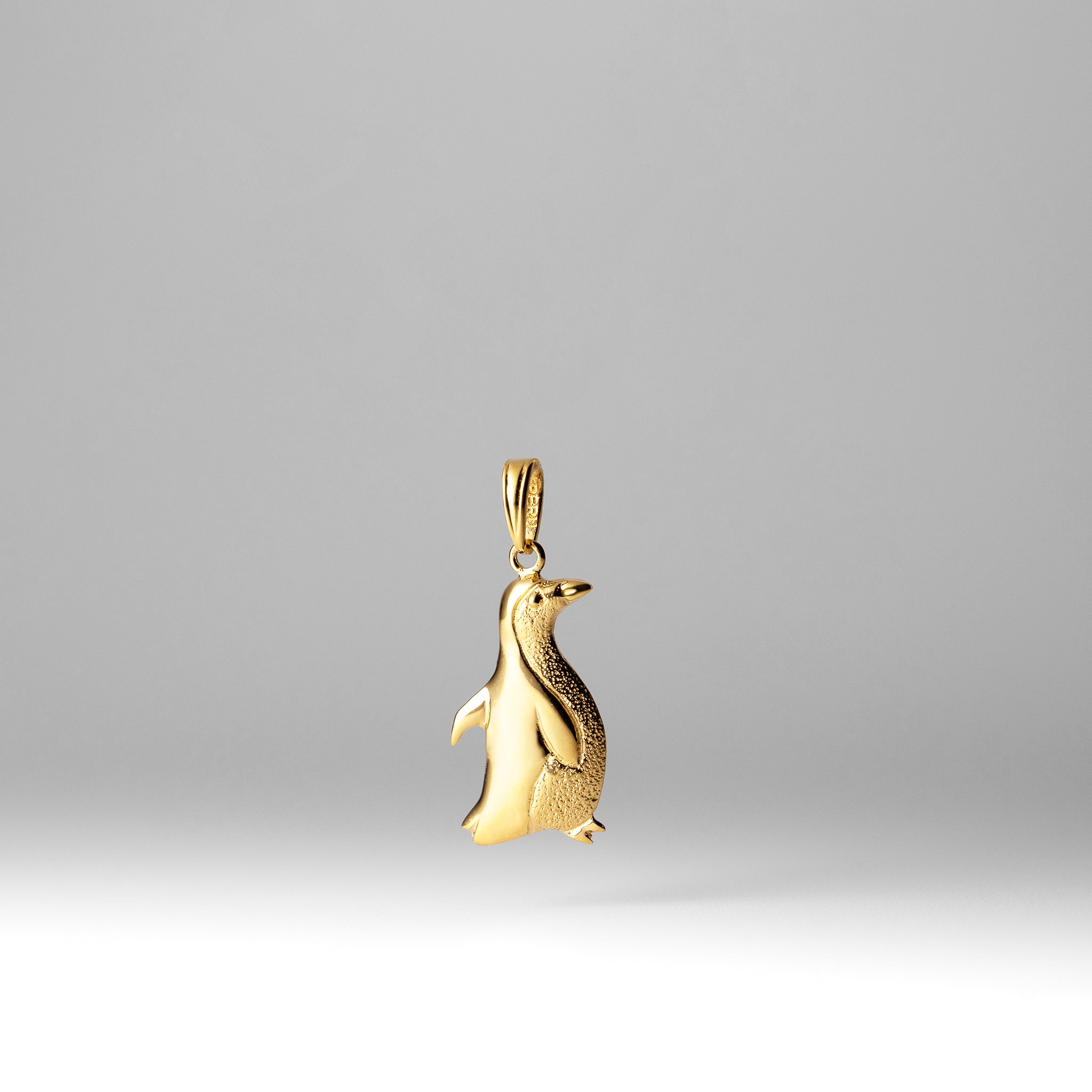 Gold Penguin Pendant - Model K6509 - Charlie & Co. Jewelry