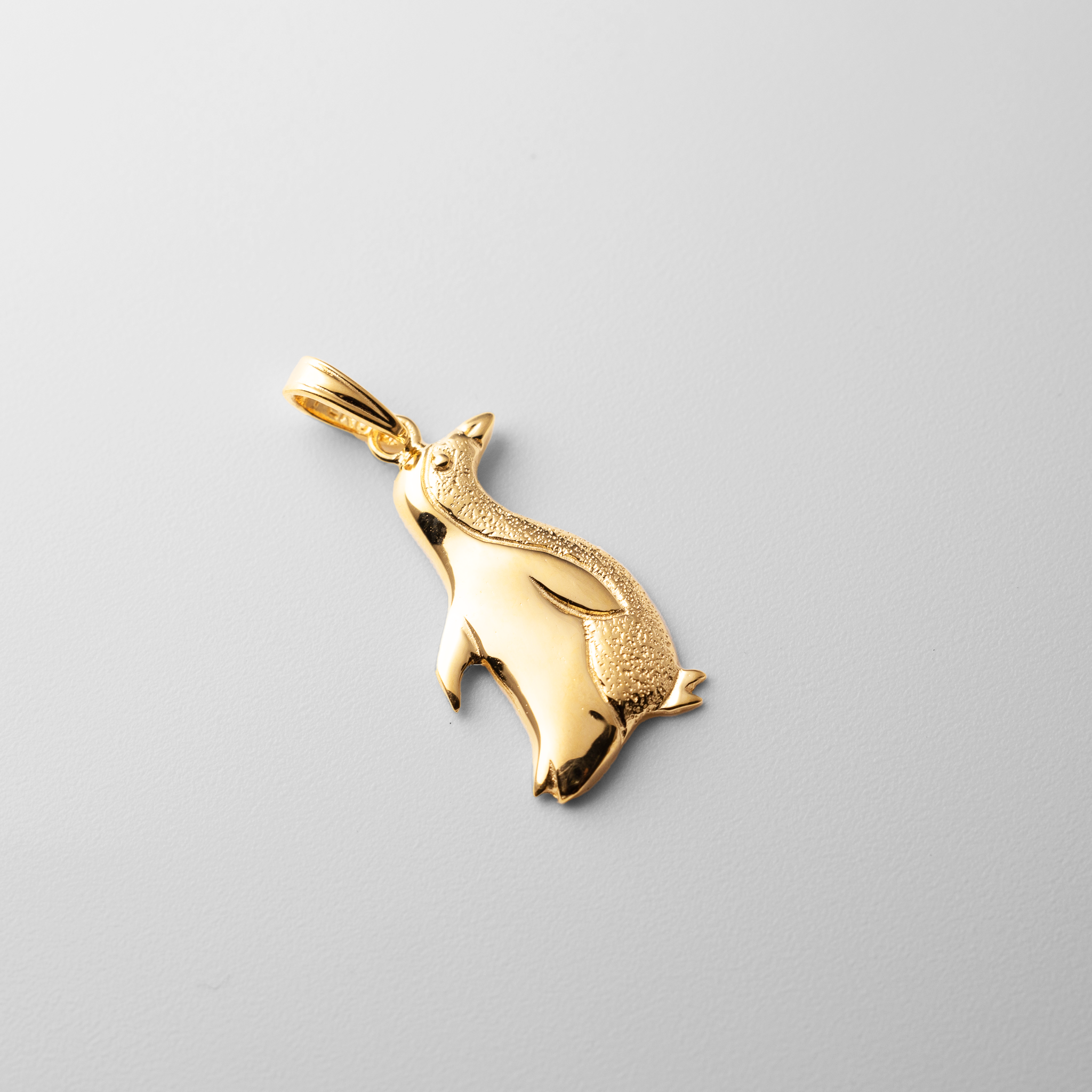 Gold Penguin Pendant - Model K6509 - Charlie & Co. Jewelry