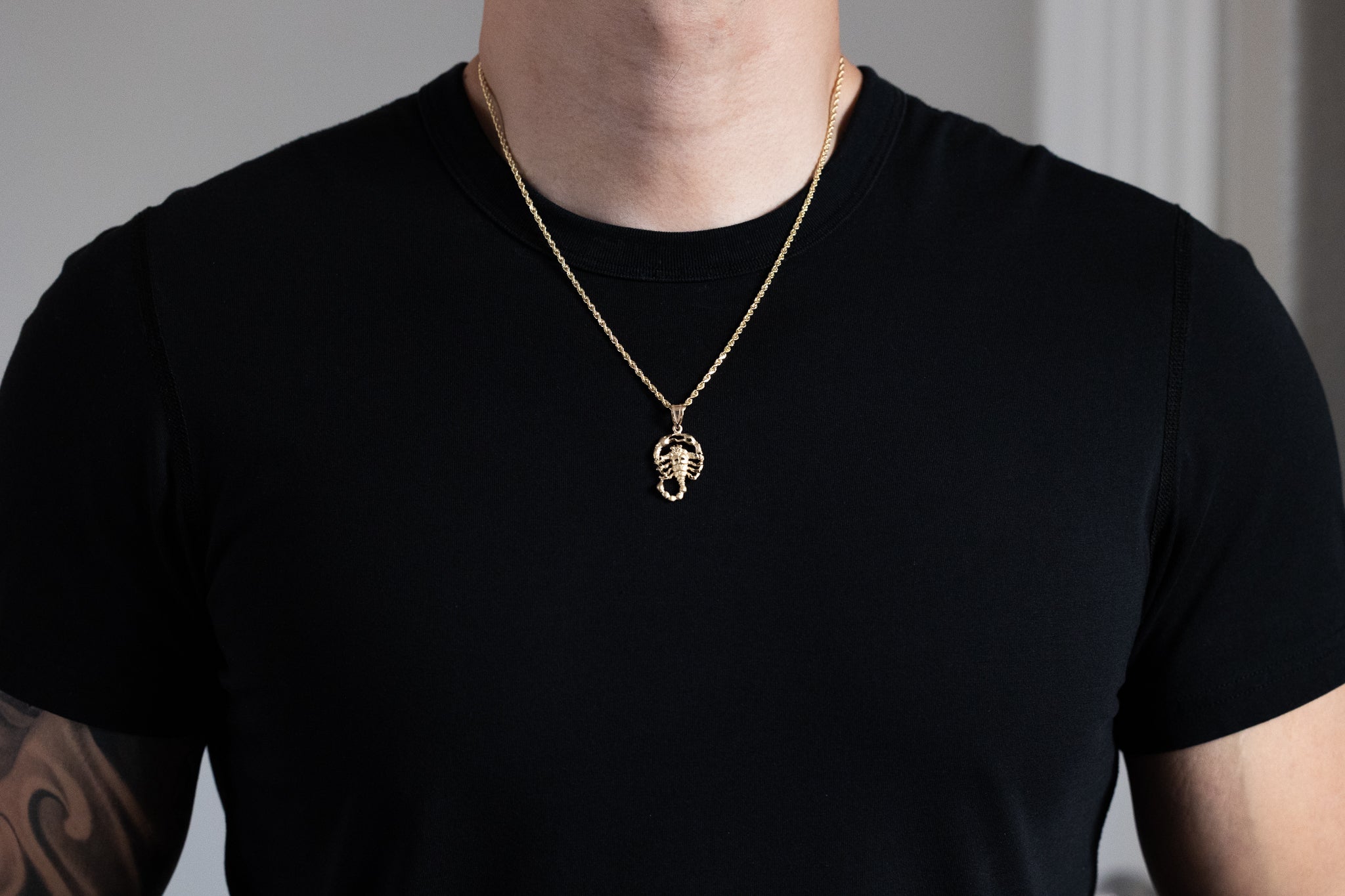 Gold Large Scorpion Pendant - Charlie & Co. Jewelry