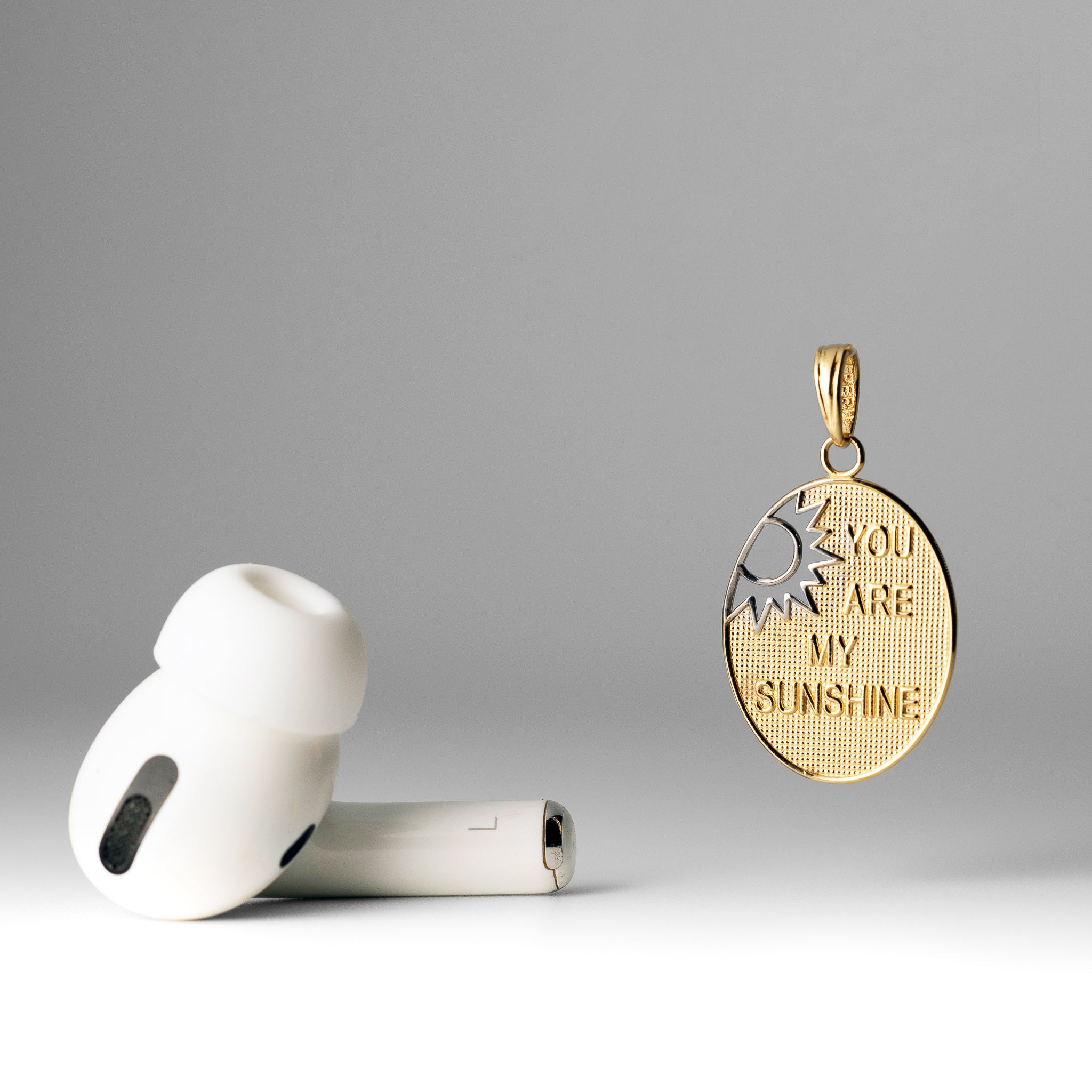 Gold 'You Are My Sunshine' Sun Charm - Model K9400 - Charlie & Co. Jewelry