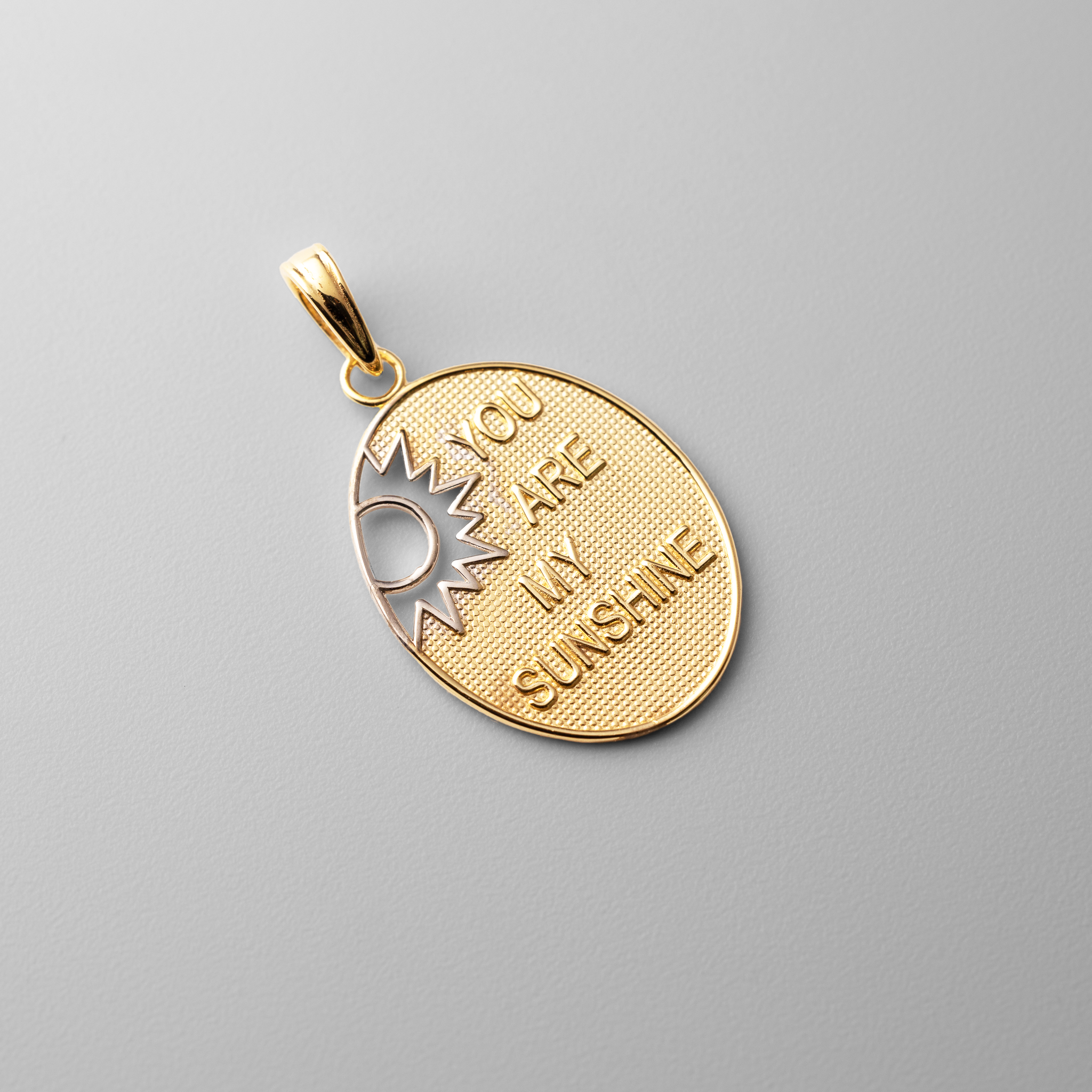 Gold 'You Are My Sunshine' Sun Charm - Model K9400 - Charlie & Co. Jewelry