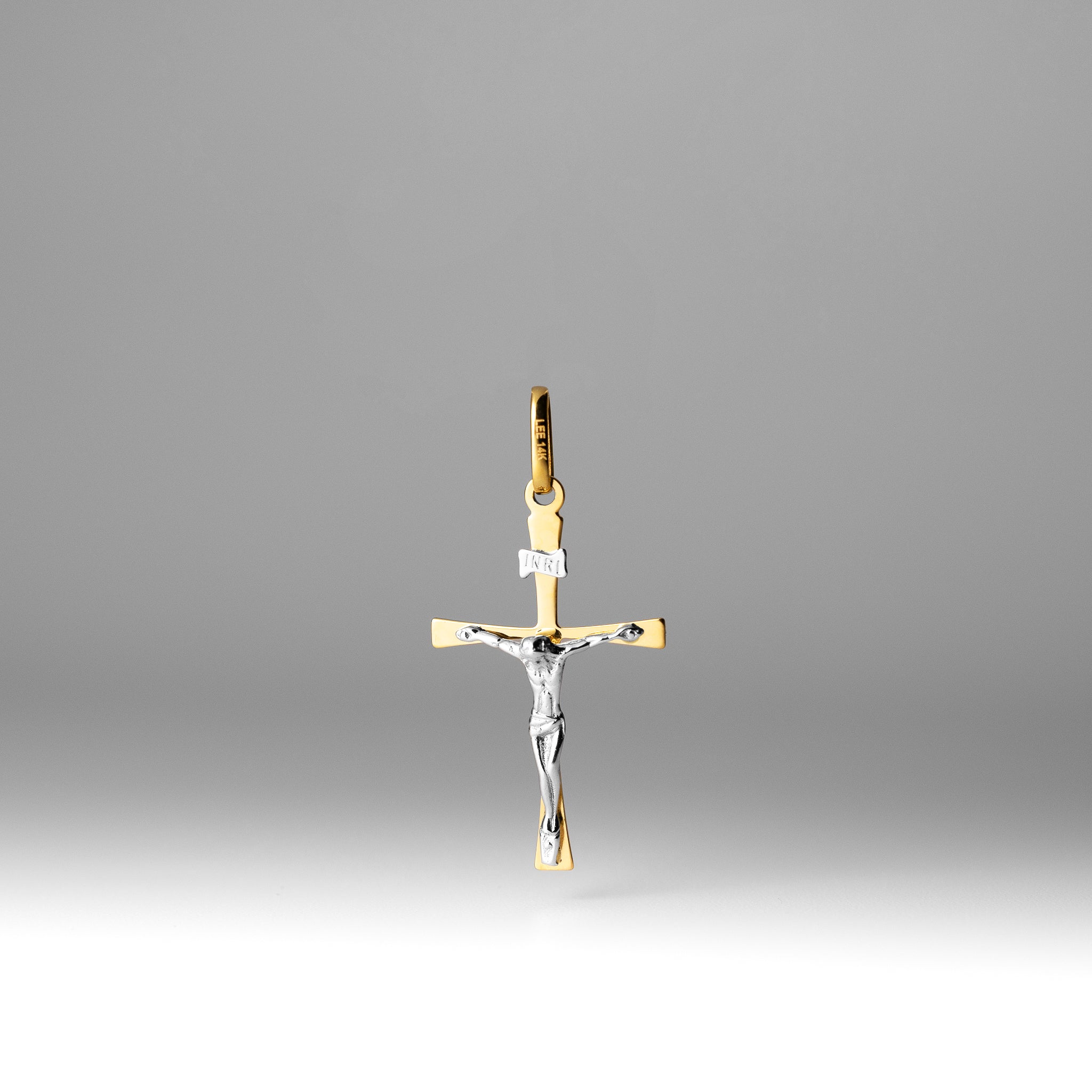 Gold Large Crucifix Cross Pendant - Model 2172 - Charlie & Co. Jewelry