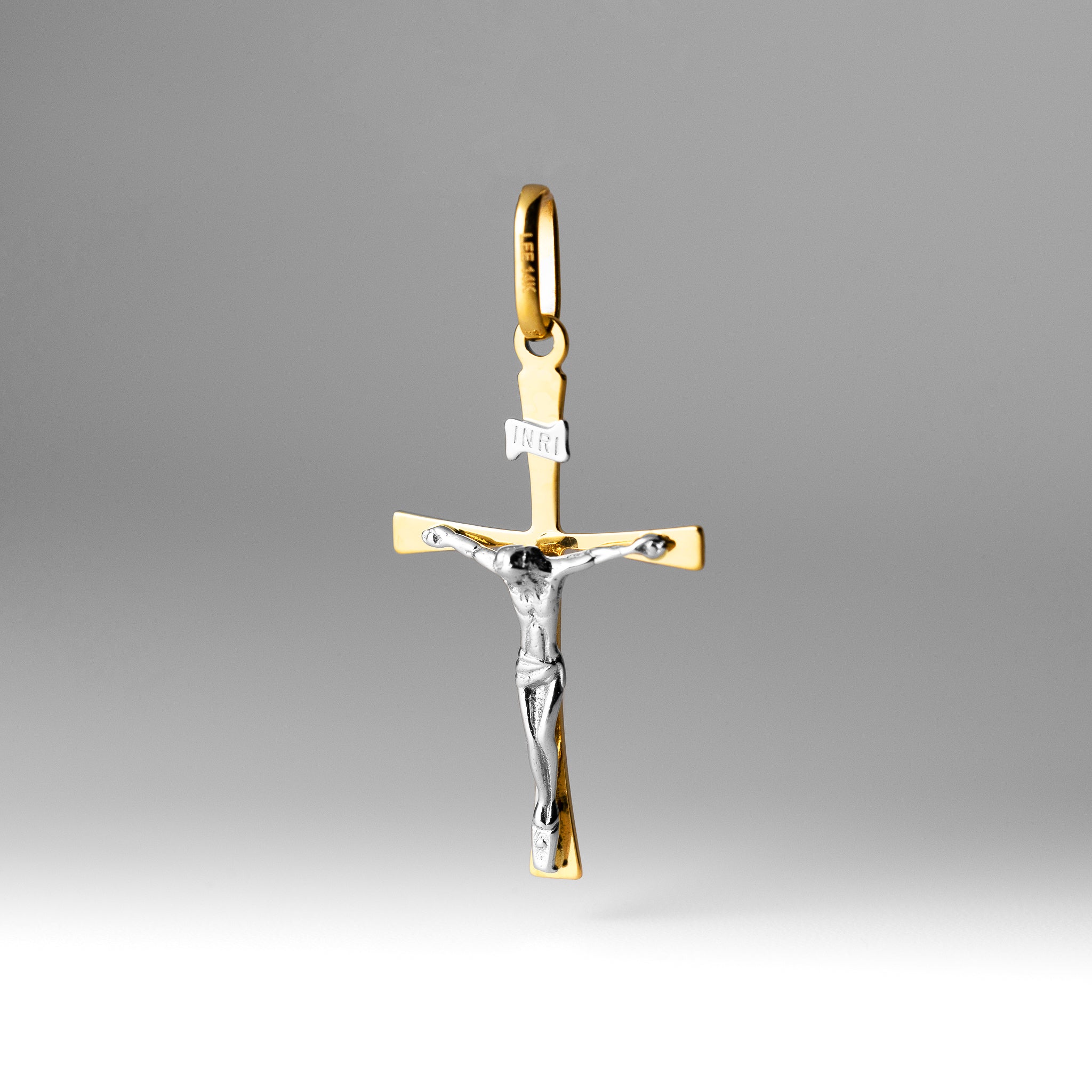 Gold Large Crucifix Cross Pendant - Model 2172 - Charlie & Co. Jewelry