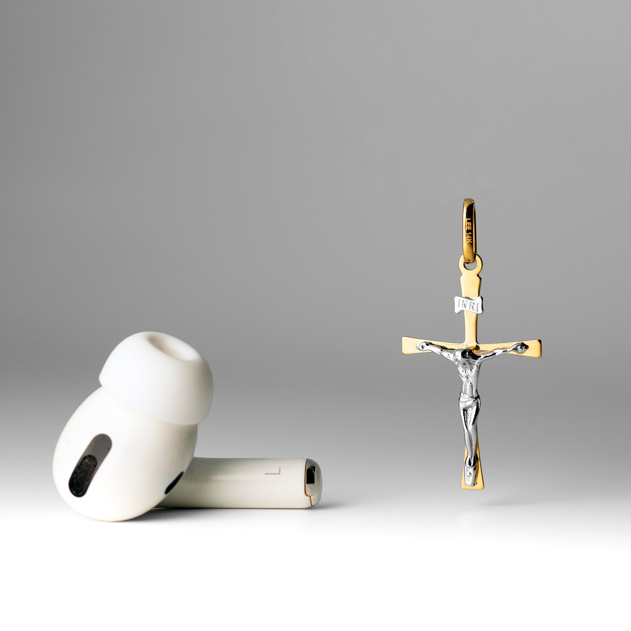 Gold Large Crucifix Cross Pendant - Model 2172 - Charlie & Co. Jewelry