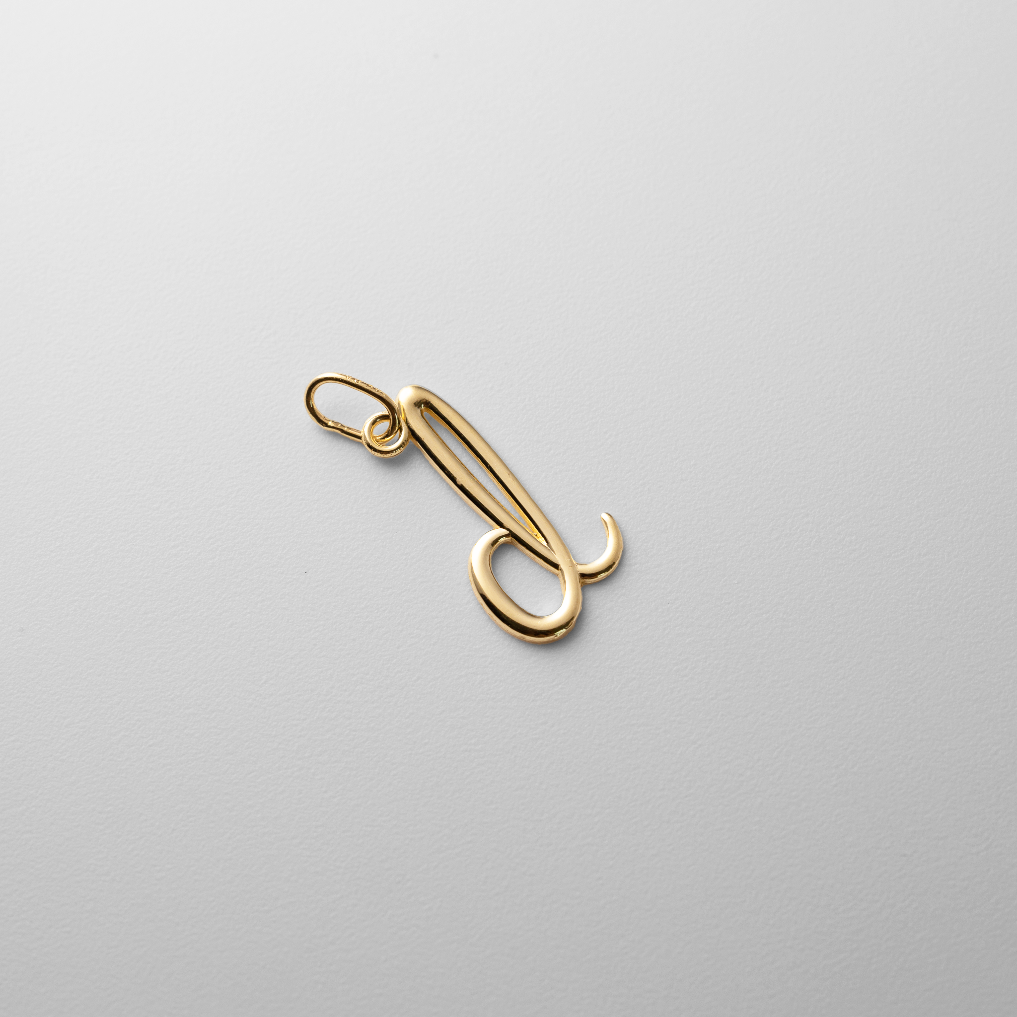 Gold Lowercase Initial "d" Pendant - Model YC1060 - Charlie & Co. Jewelry