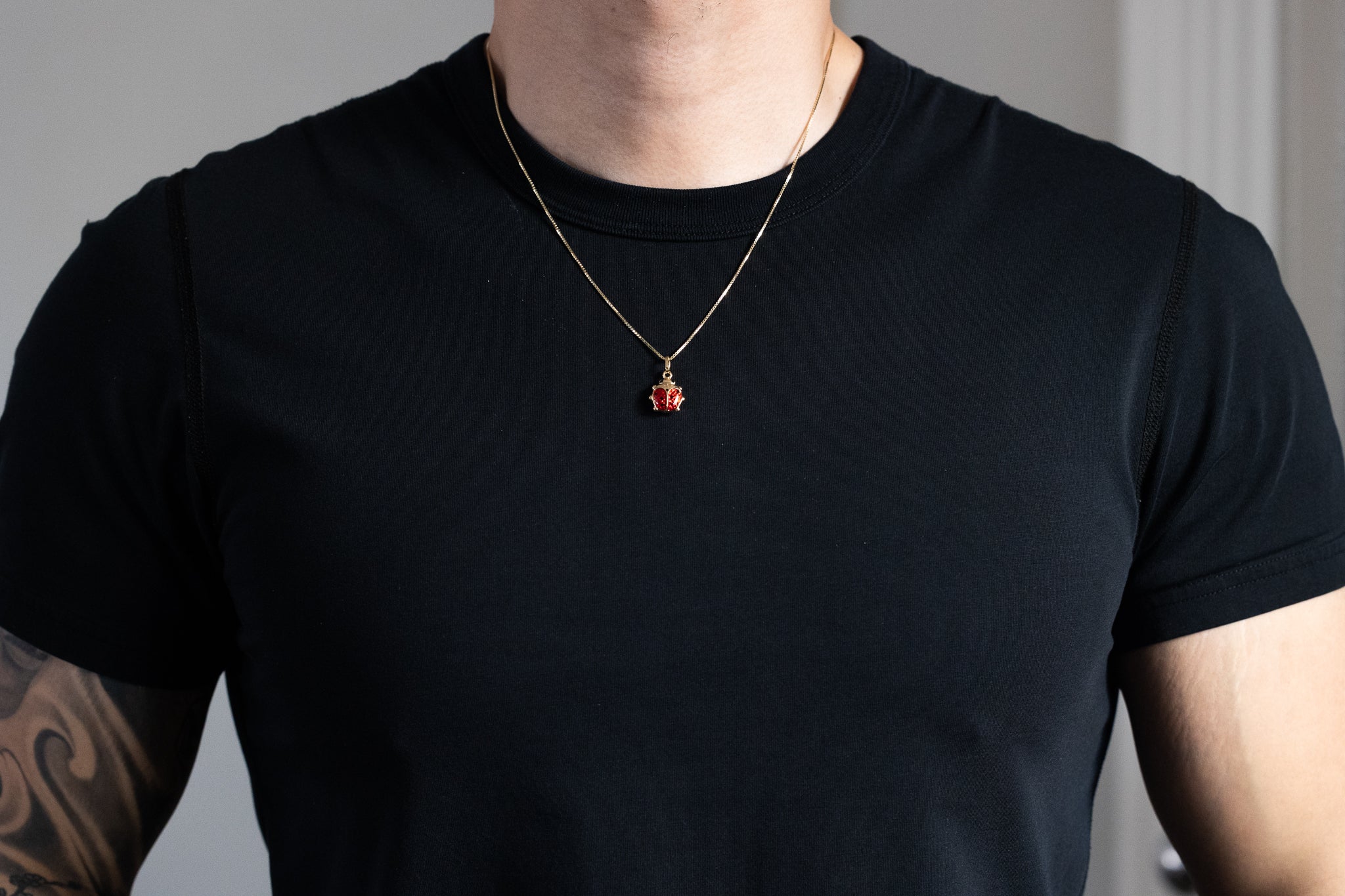 Adorable Ladybug Gold Pendant - Charlie & Co. Jewelry
