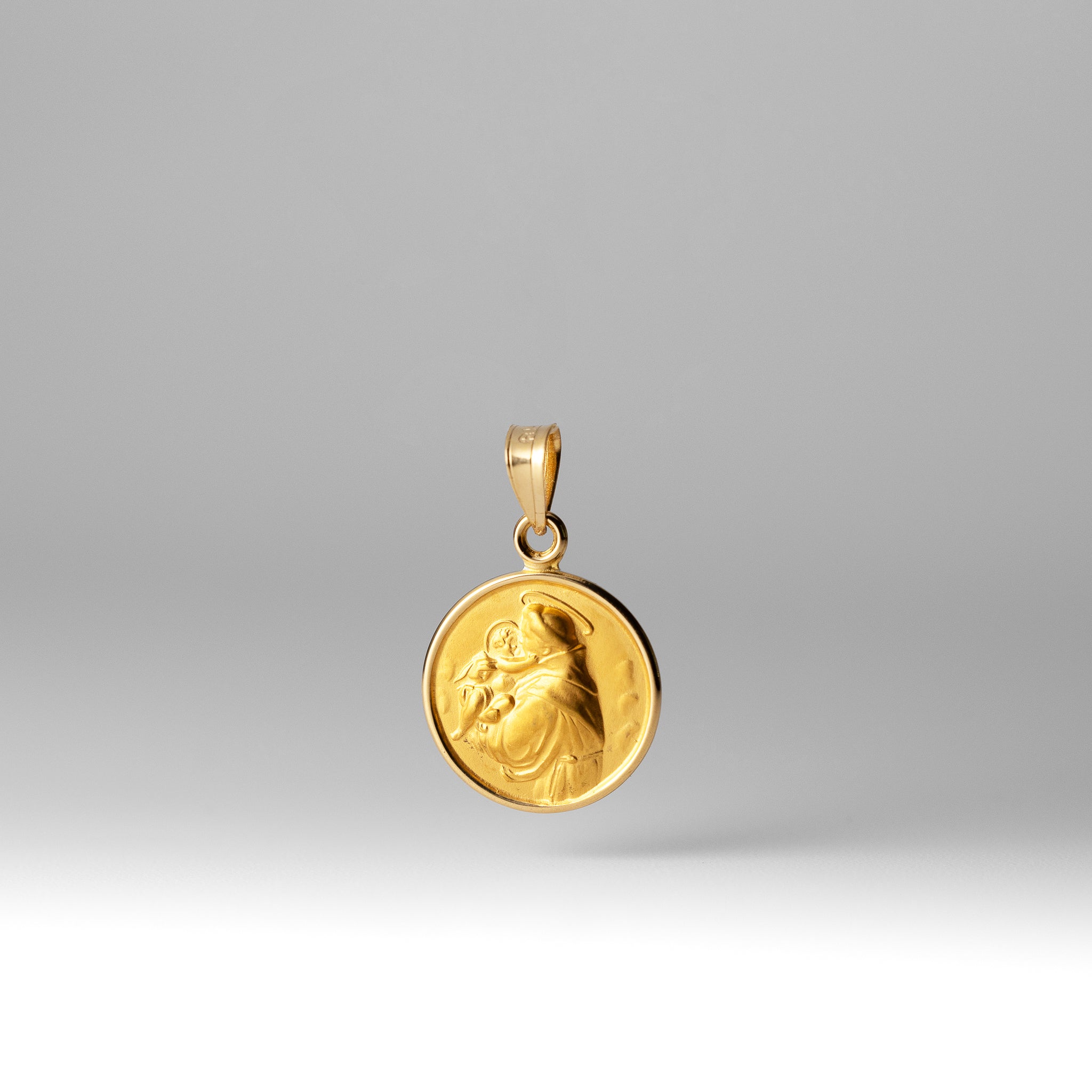 Gold St. Anthony Medal Pendant - Model XR2130 - Charlie & Co. Jewelry