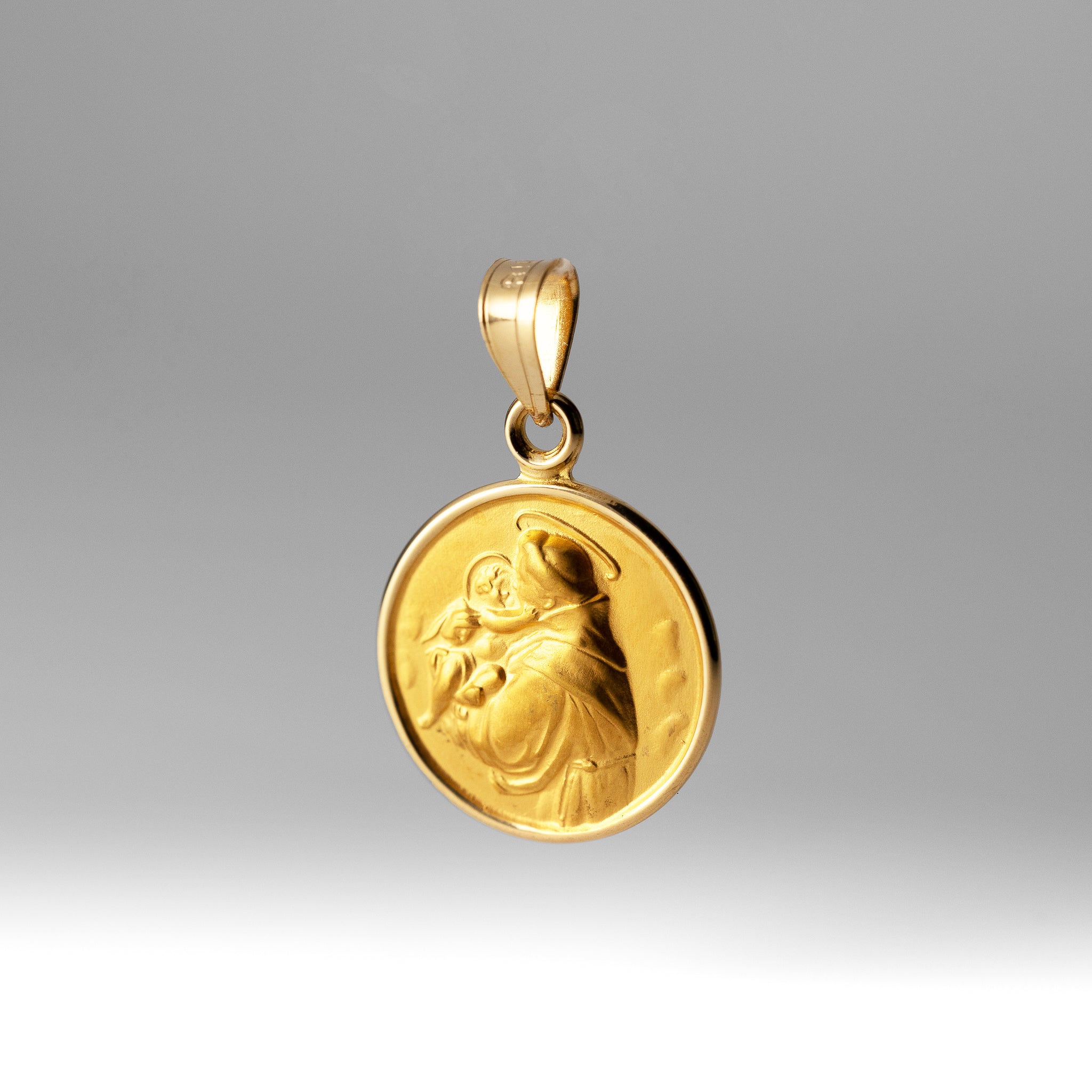 Gold St. Anthony Medal Pendant - Model XR2130 - Charlie & Co. Jewelry