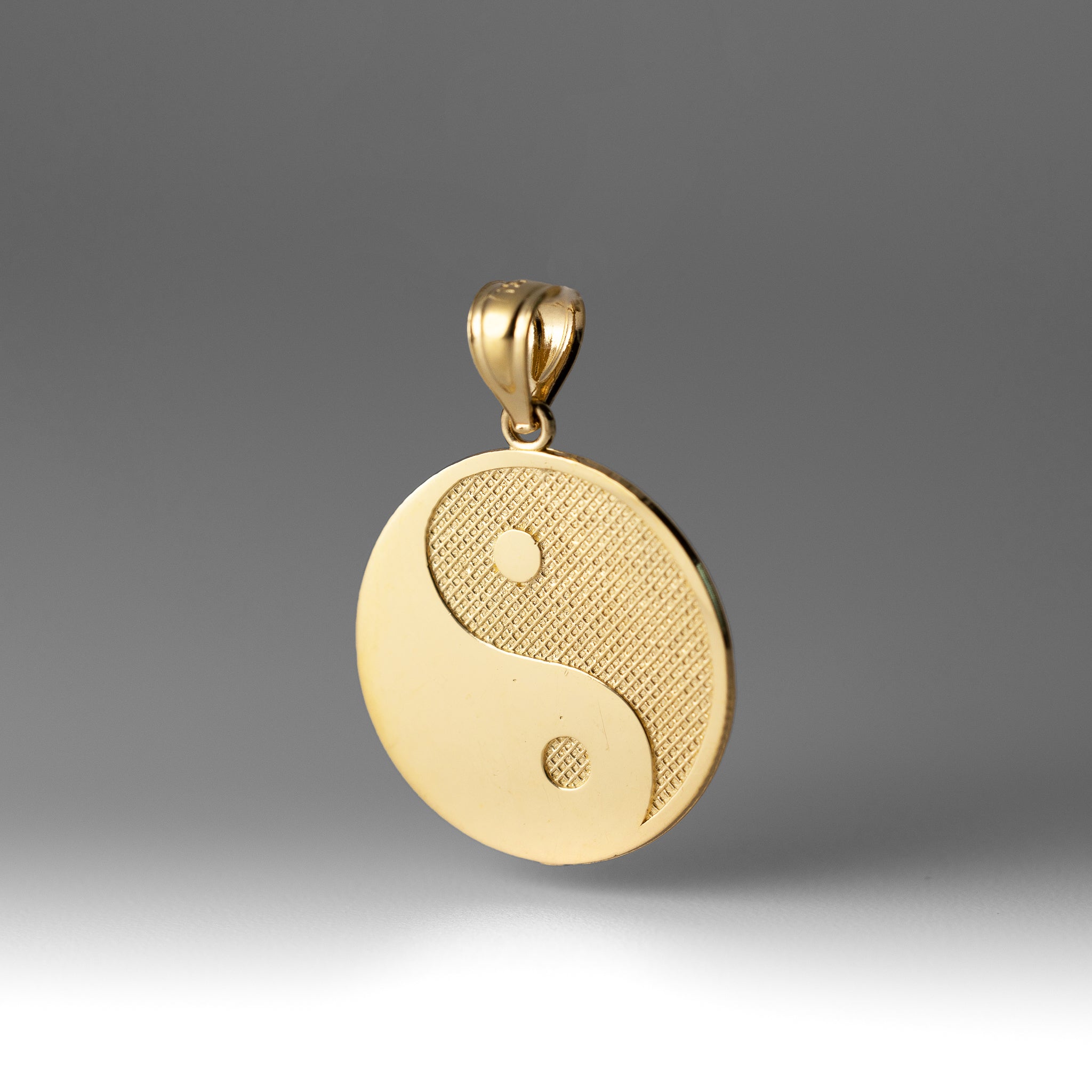 Gold Yin Yang Pendant - Model 2804 - Charlie & Co. Jewelry