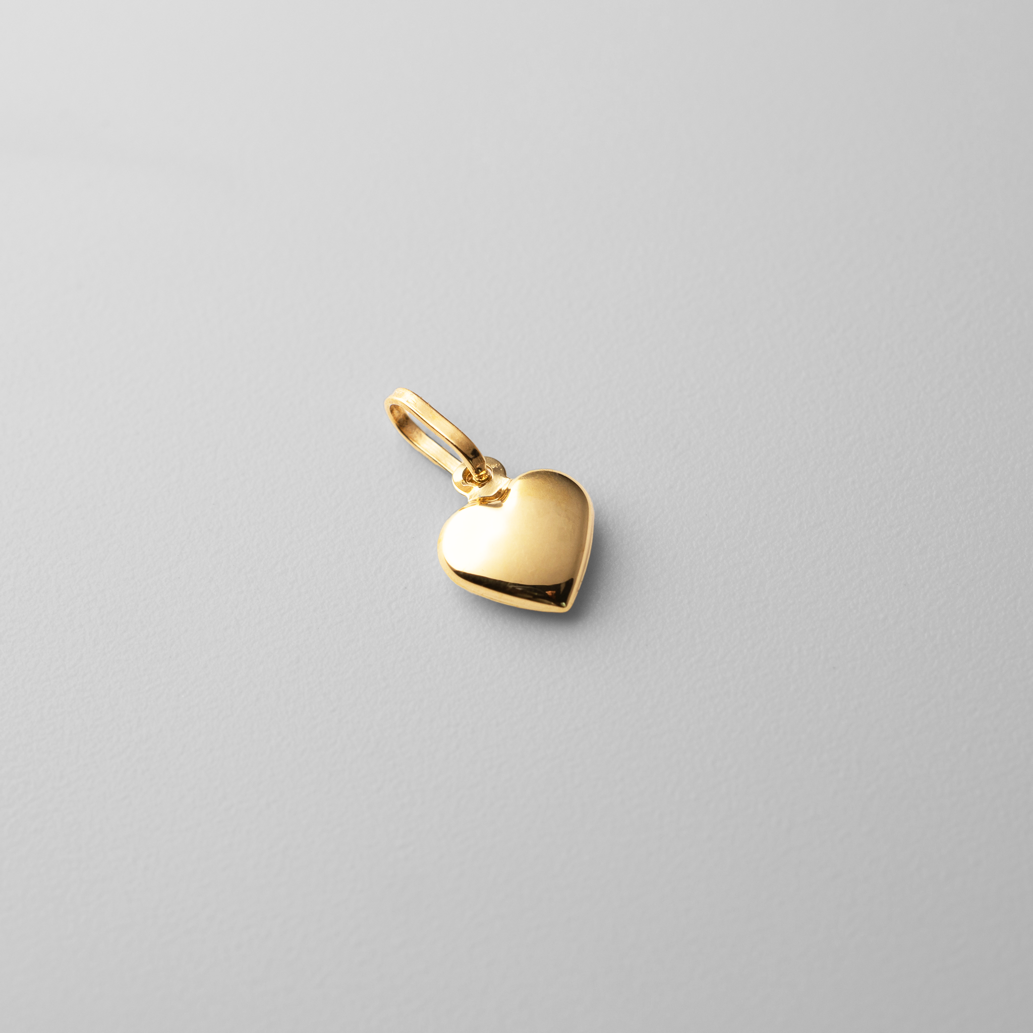 Gold 3D Puffed Heart Necklace Set For Her - Model YC1063 - Charlie & Co. Jewelry