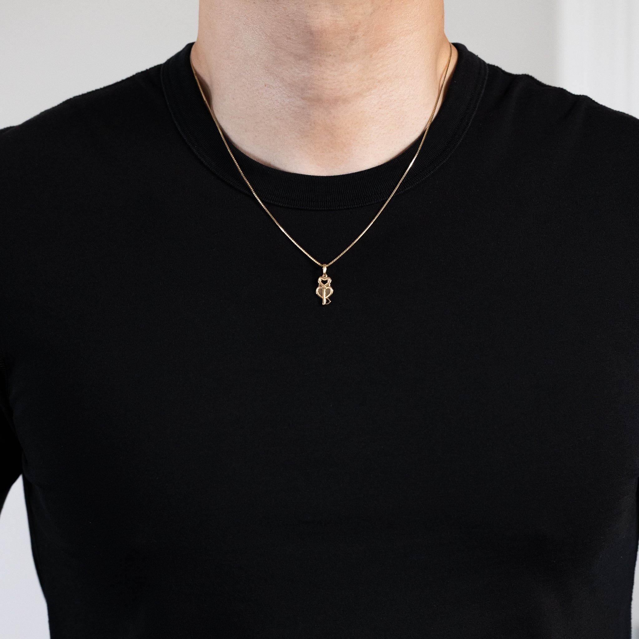 Gold Key to My Heart Pendant - Model K5150 - Charlie & Co. Jewelry
