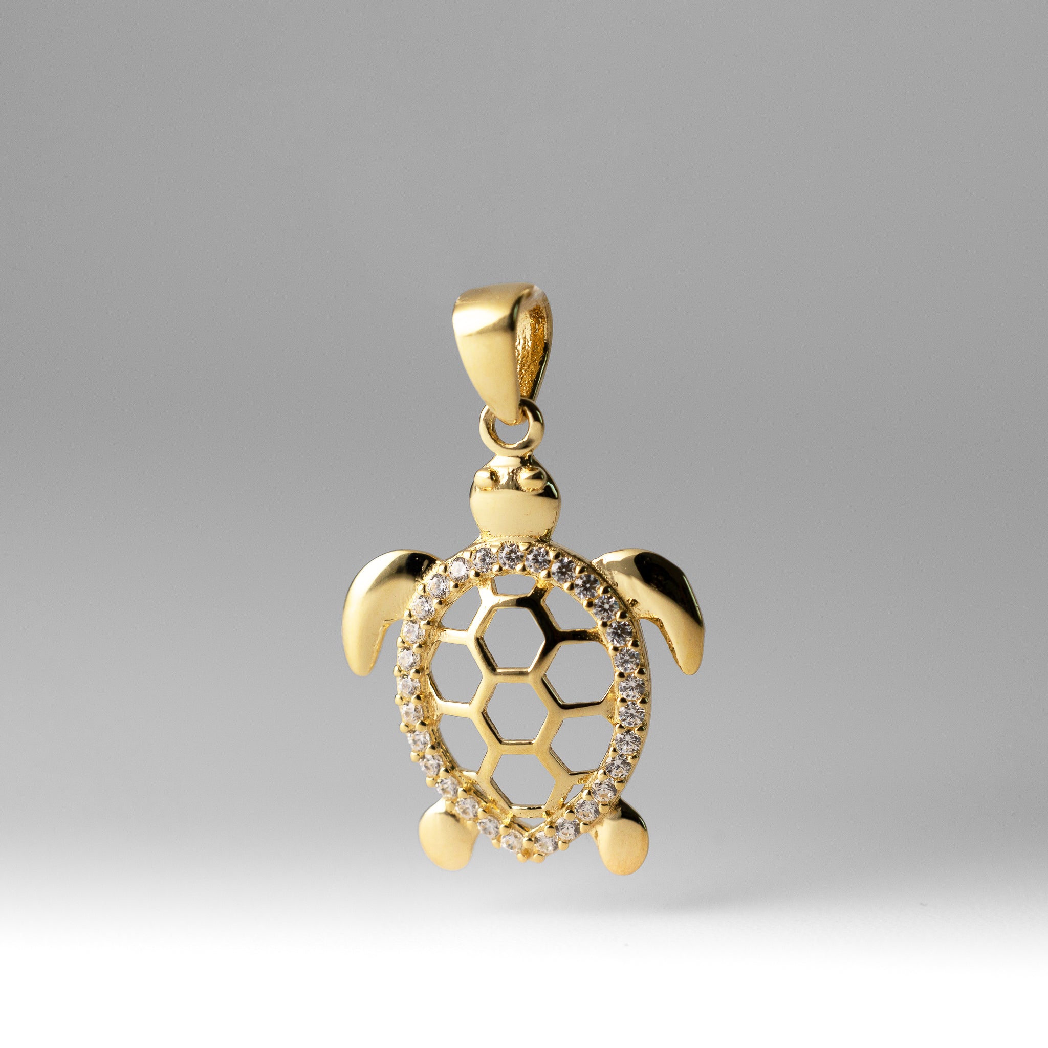 Gold Turtle Pendant - Model 2331 - Charlie & Co. Jewelry