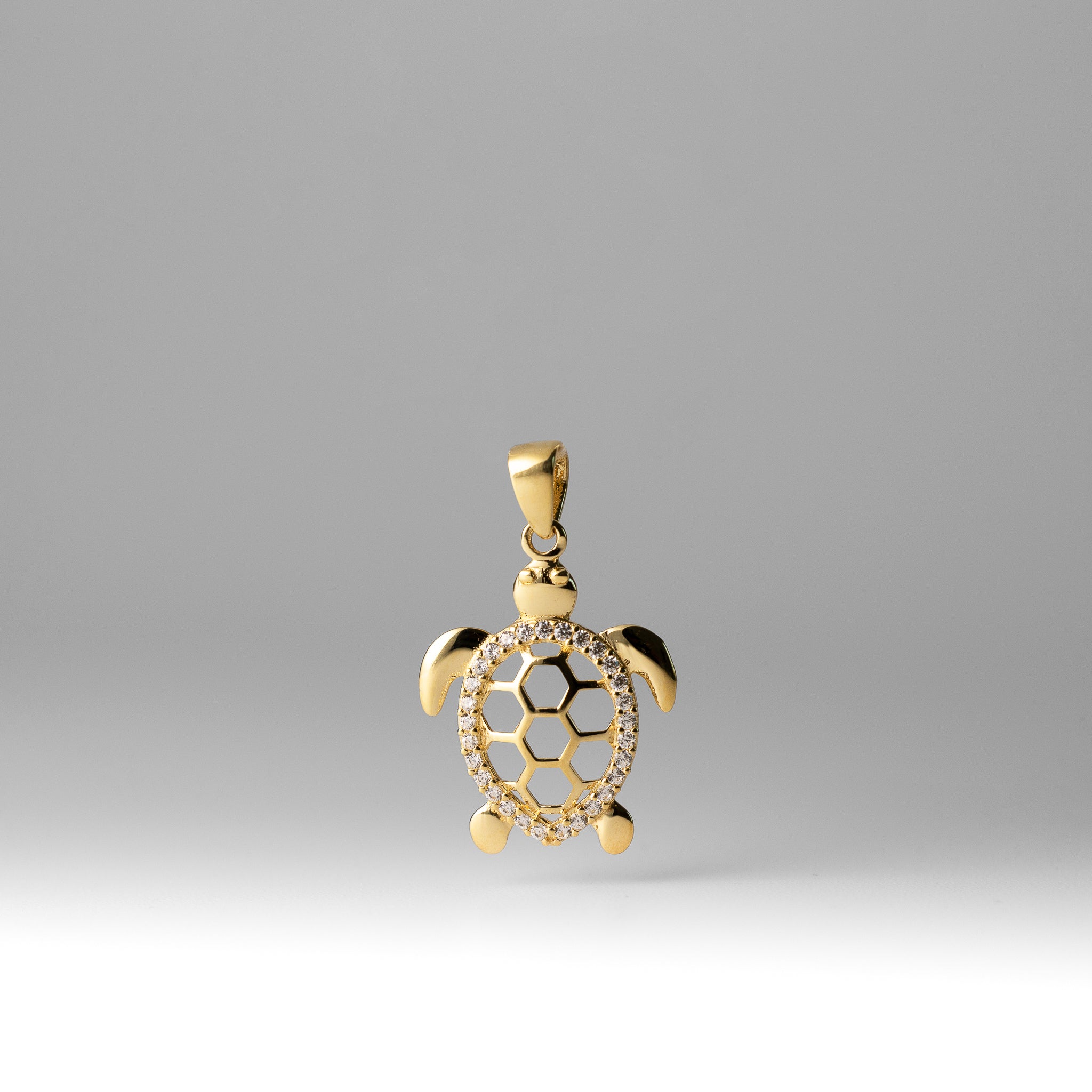 Gold Turtle Pendant - Model 2331 - Charlie & Co. Jewelry