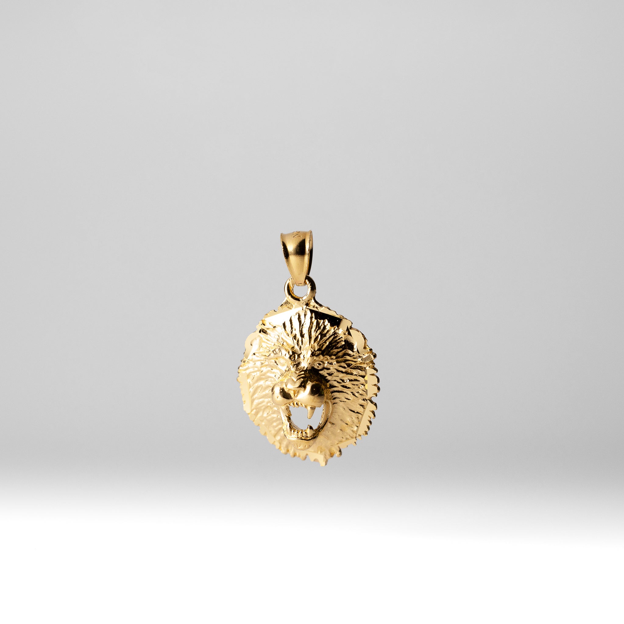 Roaring Lion Solid Gold Pendant - Charlie & Co. Jewelry