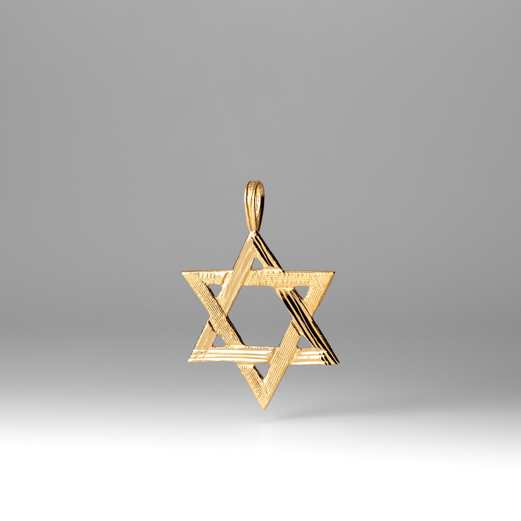 Gold The Star of David Large Pendant - Charlie & Co. Jewelry