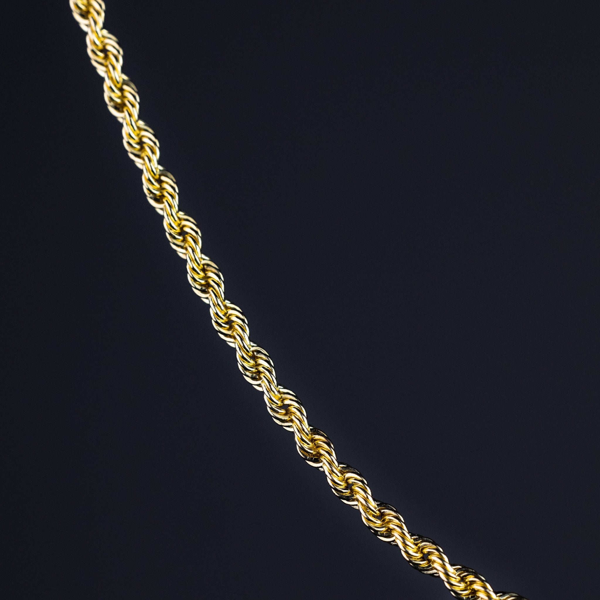 1.8mm Gold Hollow Rope Chain - Model 0437 - Charlie & Co. Jewelry