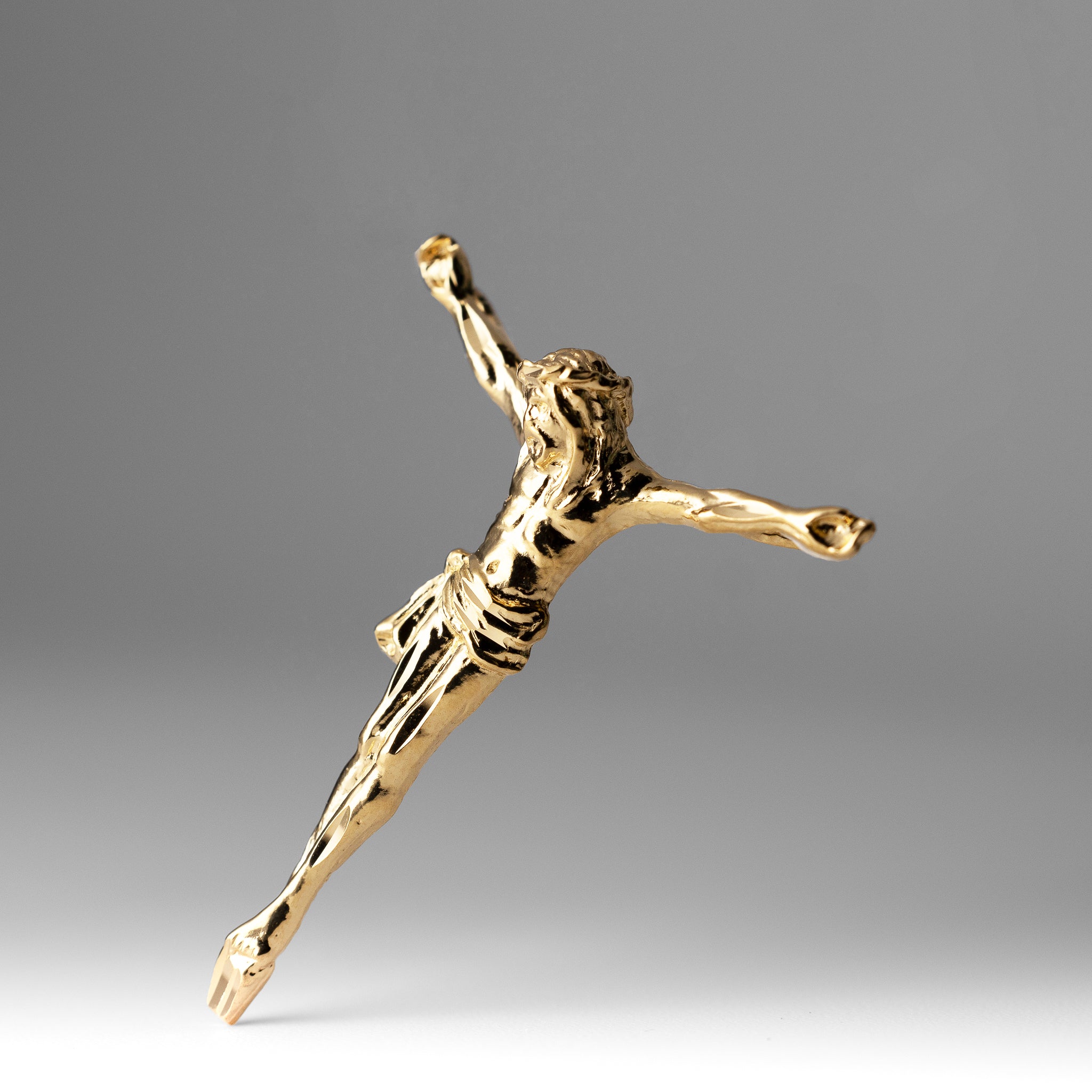 Gold Jesus Christ Body Pendant - Model 1201 - Charlie & Co. Jewelry
