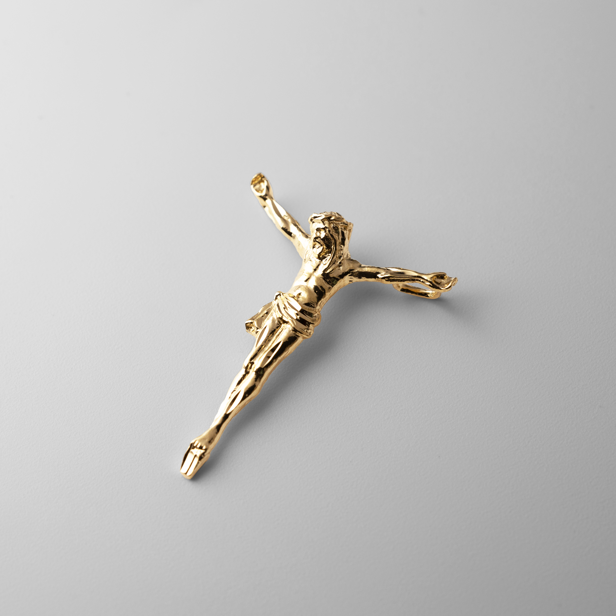 Gold Jesus Christ Body Pendant - Model 1201 - Charlie & Co. Jewelry