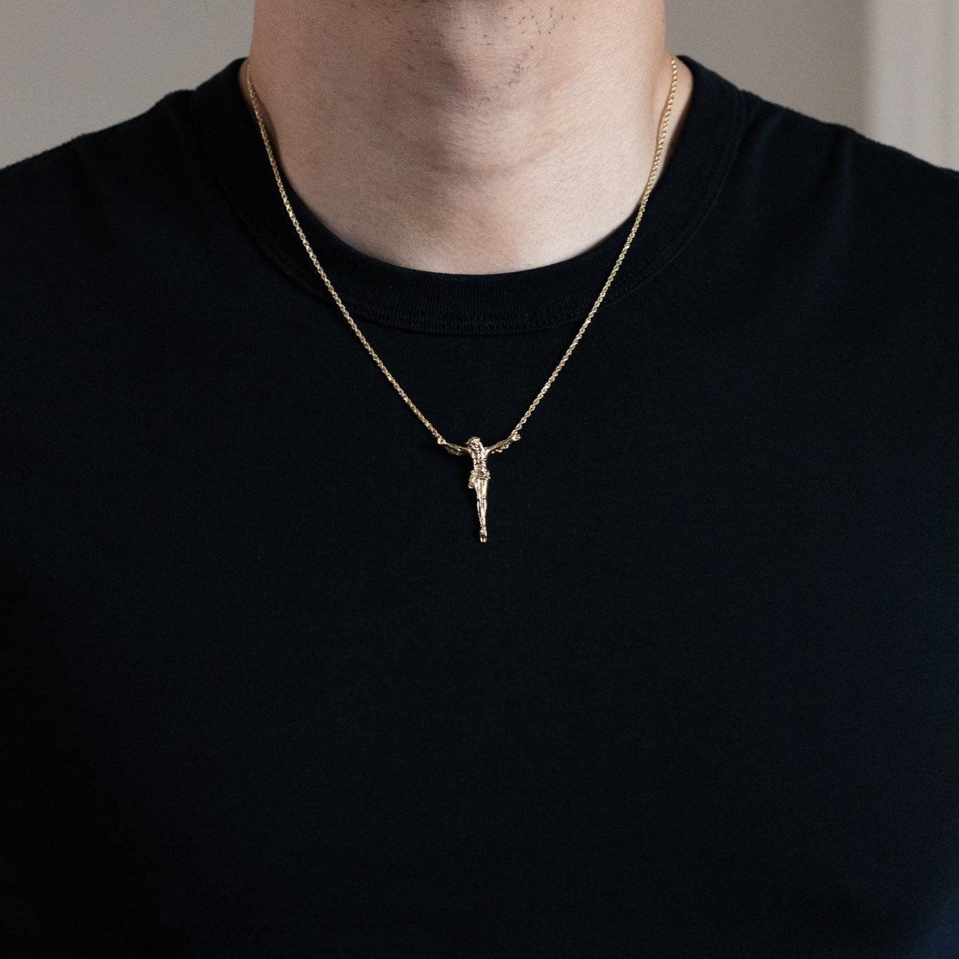 Gold Jesus Christ Body Pendant - Model 1201 - Charlie & Co. Jewelry