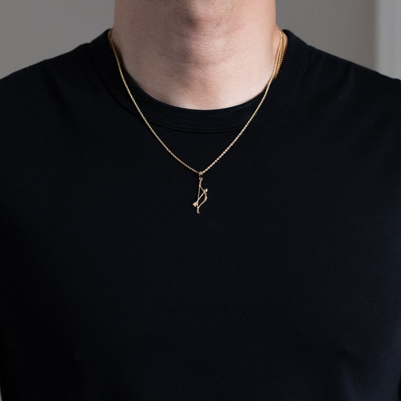 Gold Bow and Arrow Pendant - Charlie & Co. Jewelry