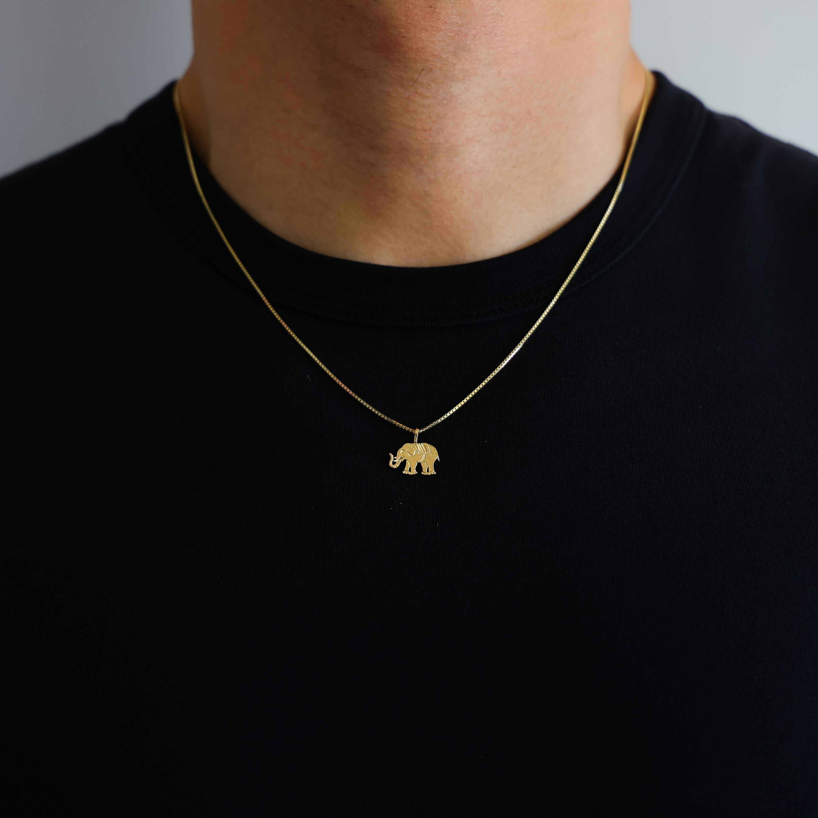 Gold Dainty Elephant Charm Model-1629 - Charlie & Co. Jewelry