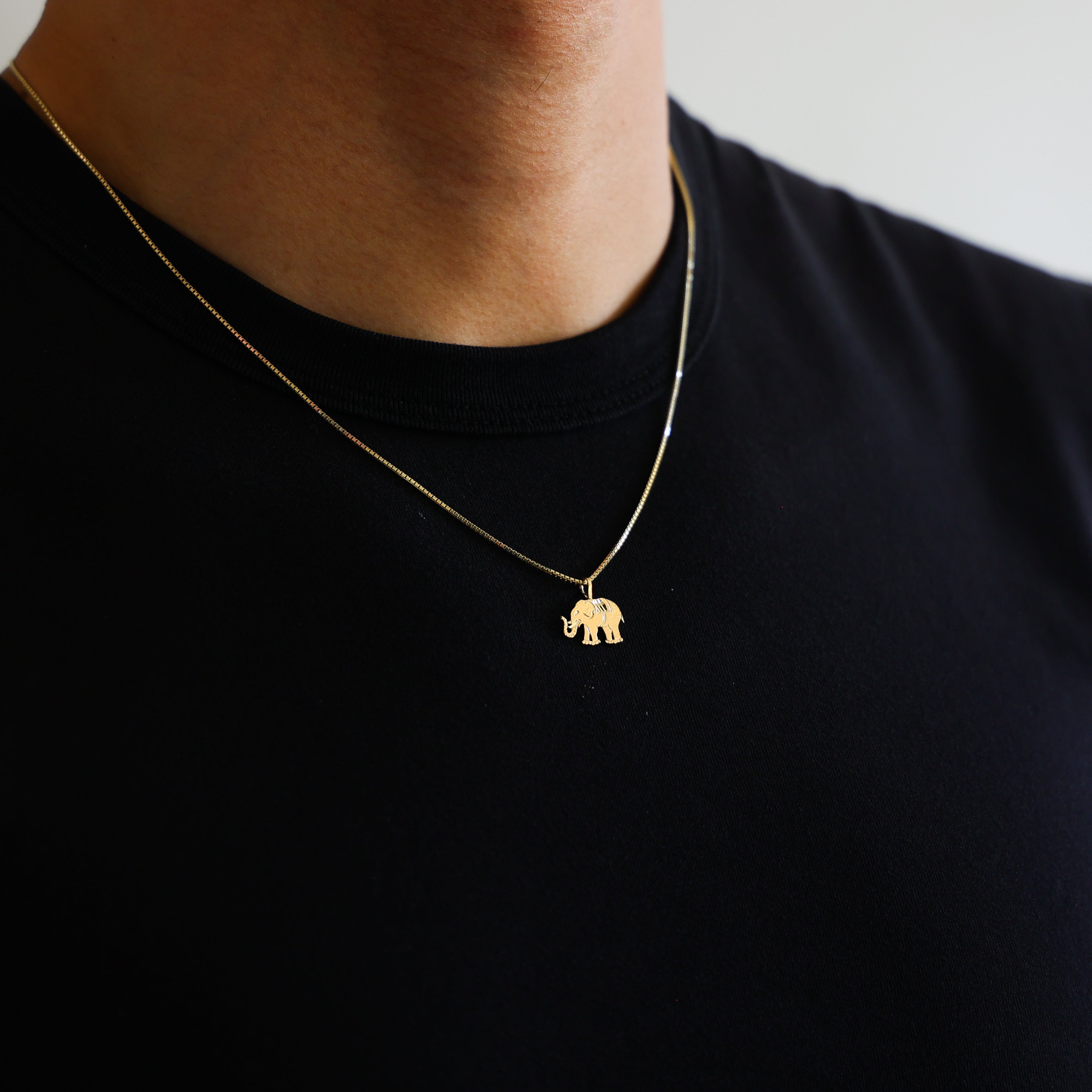 Gold Dainty Elephant Charm Model-1629 - Charlie & Co. Jewelry