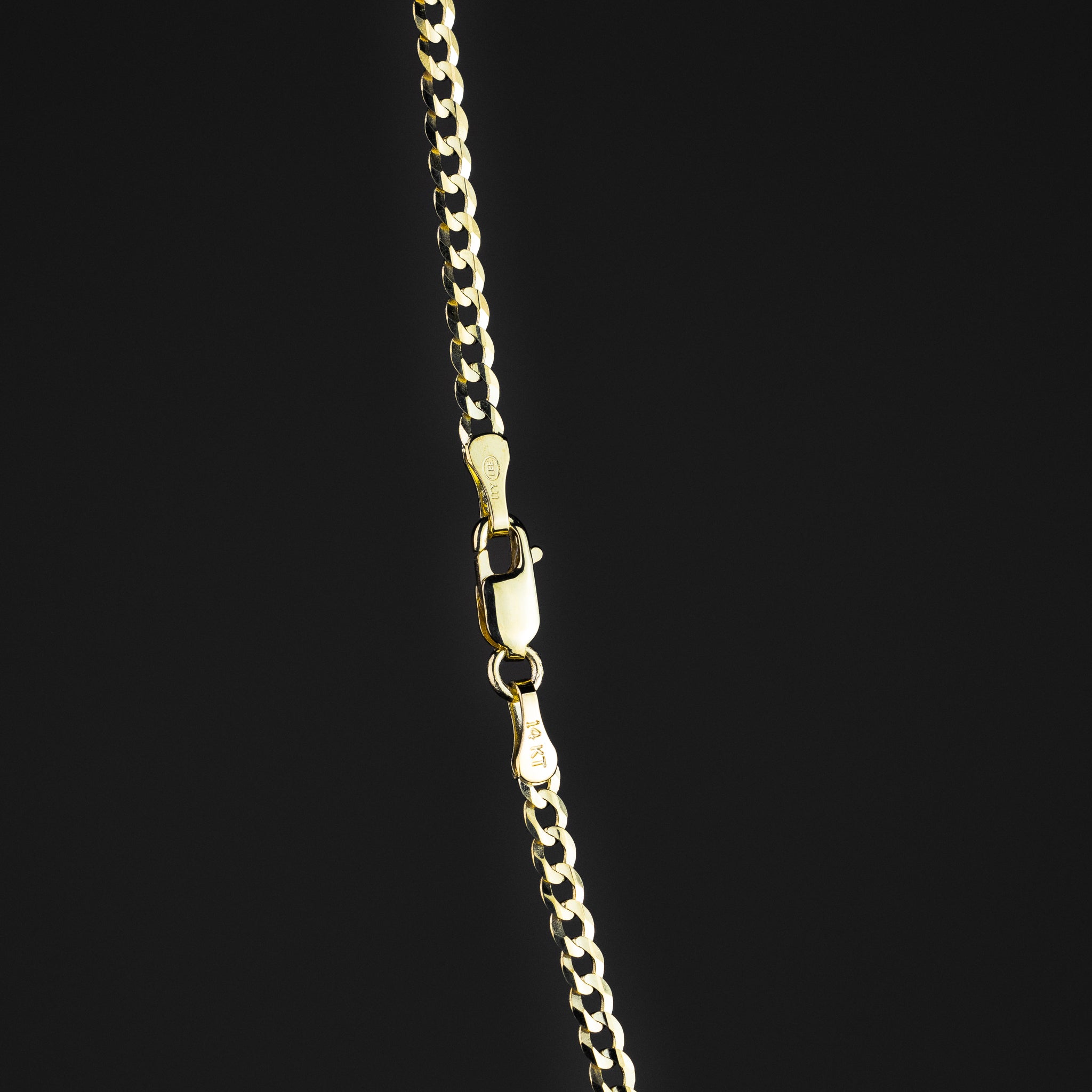 Gold 2MM Solid Link Cuban Chain