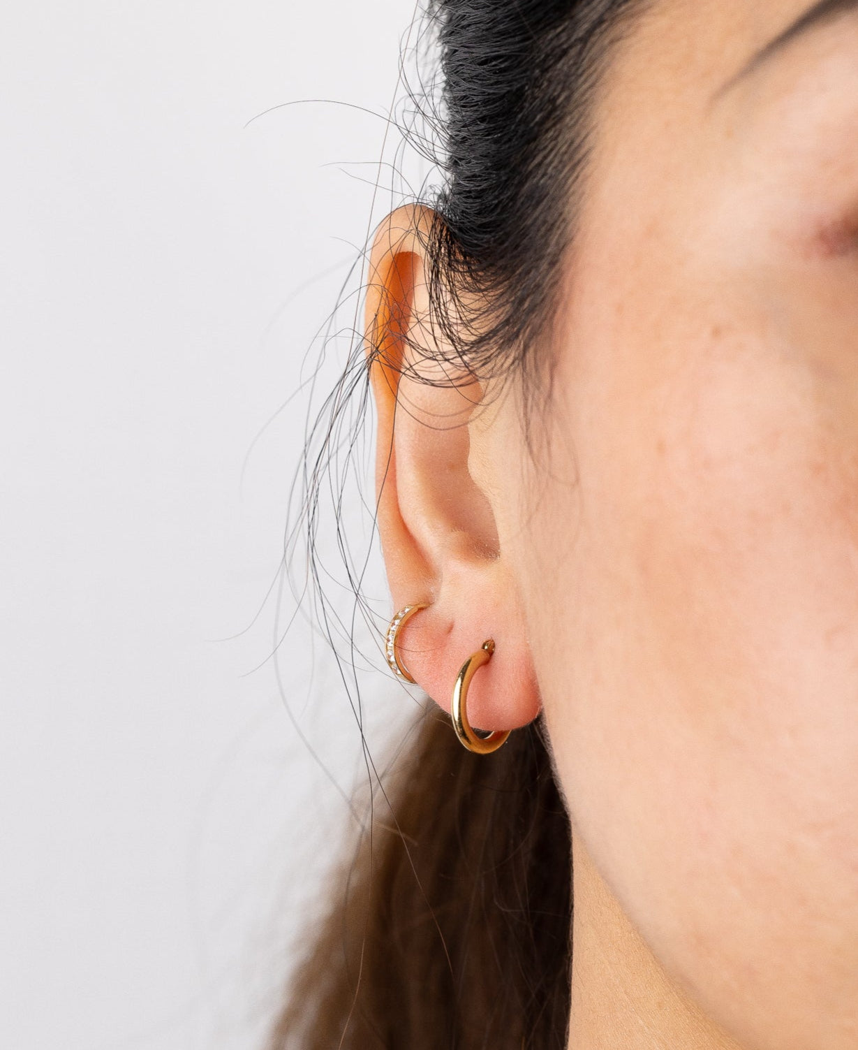 Gold 2mm Classic Plain Hoop Earrings (12mm) - Model 143 - Charlie & Co. Jewelry