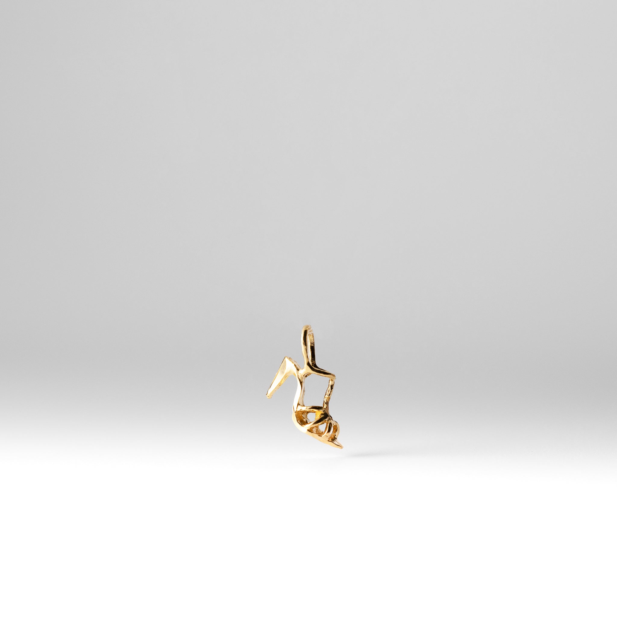 Gold Tiny High Heels Pendant - Model 1703 - Charlie & Co. Jewelry