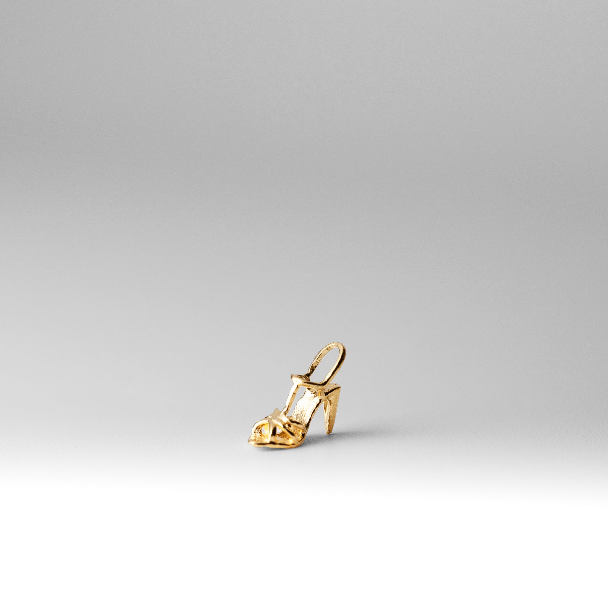 Gold Tiny High Heels Pendant - Model 1703 - Charlie & Co. Jewelry