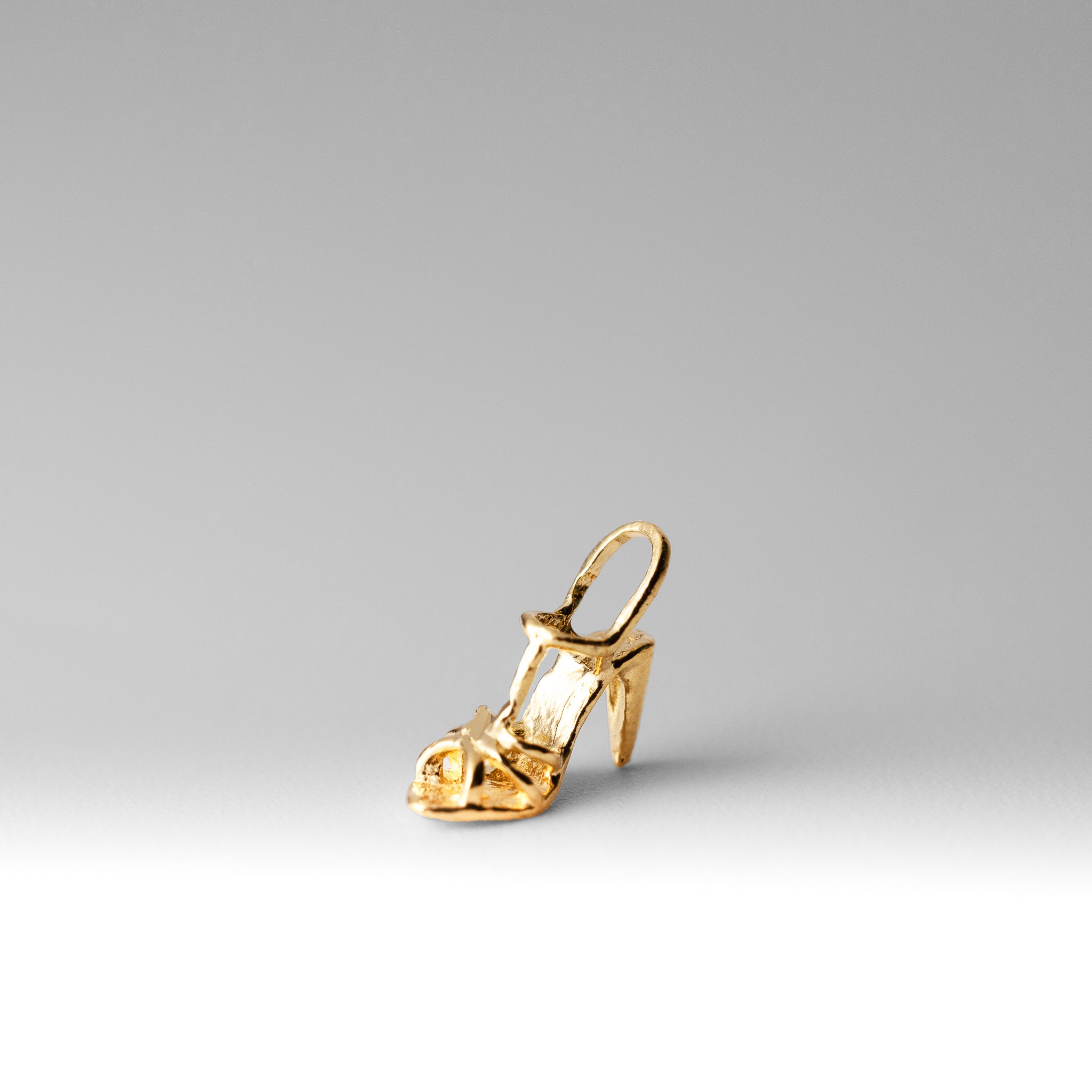 Gold Tiny High Heels Pendant - Model 1703 - Charlie & Co. Jewelry