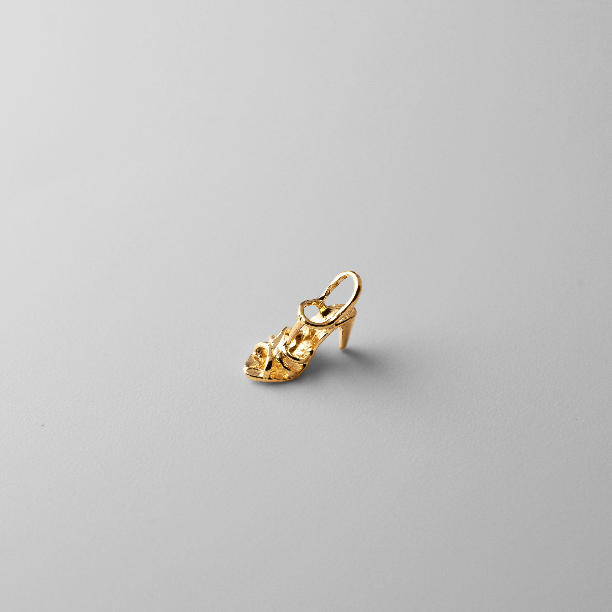 Gold Tiny High Heels Pendant - Model 1703 - Charlie & Co. Jewelry