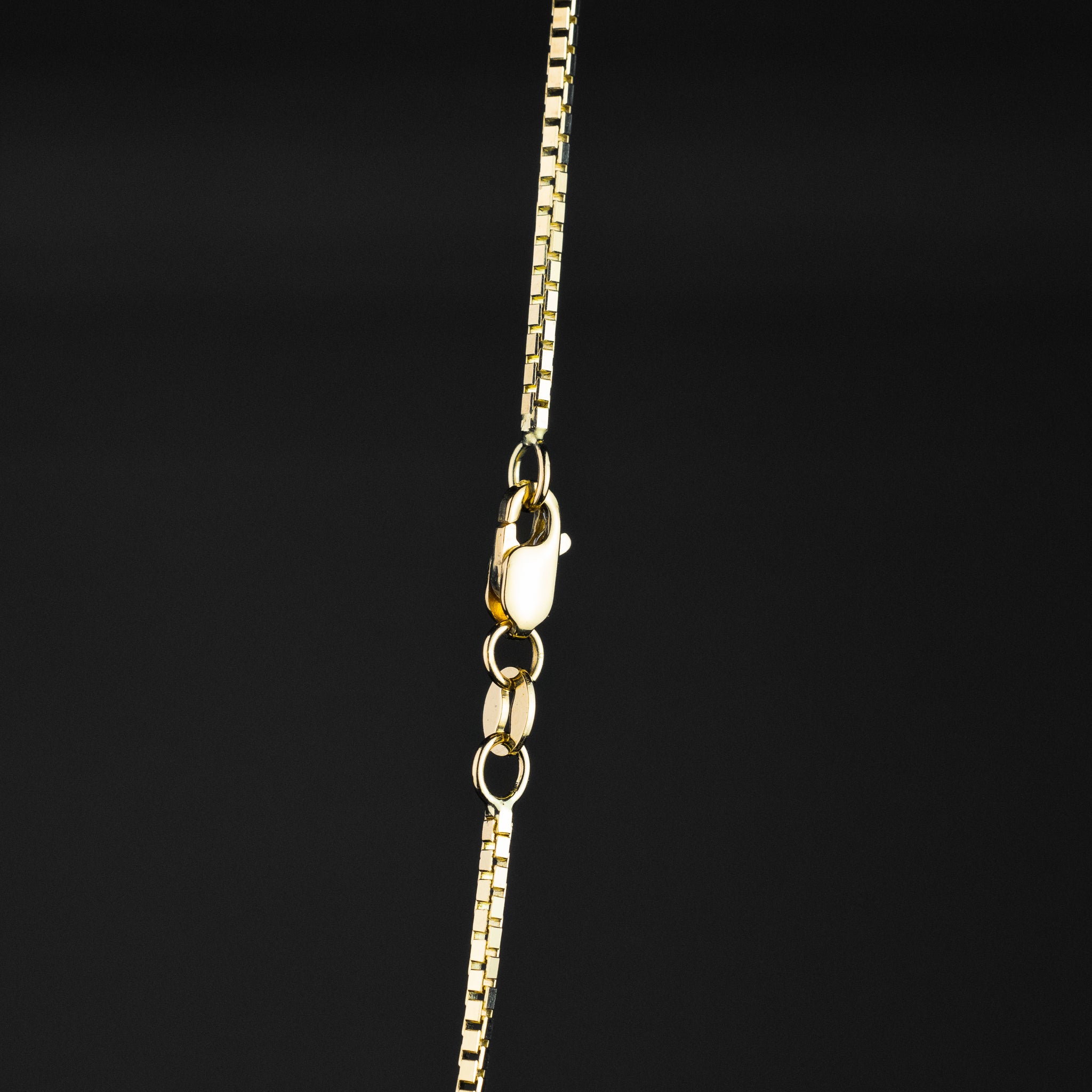 1.2mm Solid Gold Box Chain - Model 0473 - Charlie & Co. Jewelry
