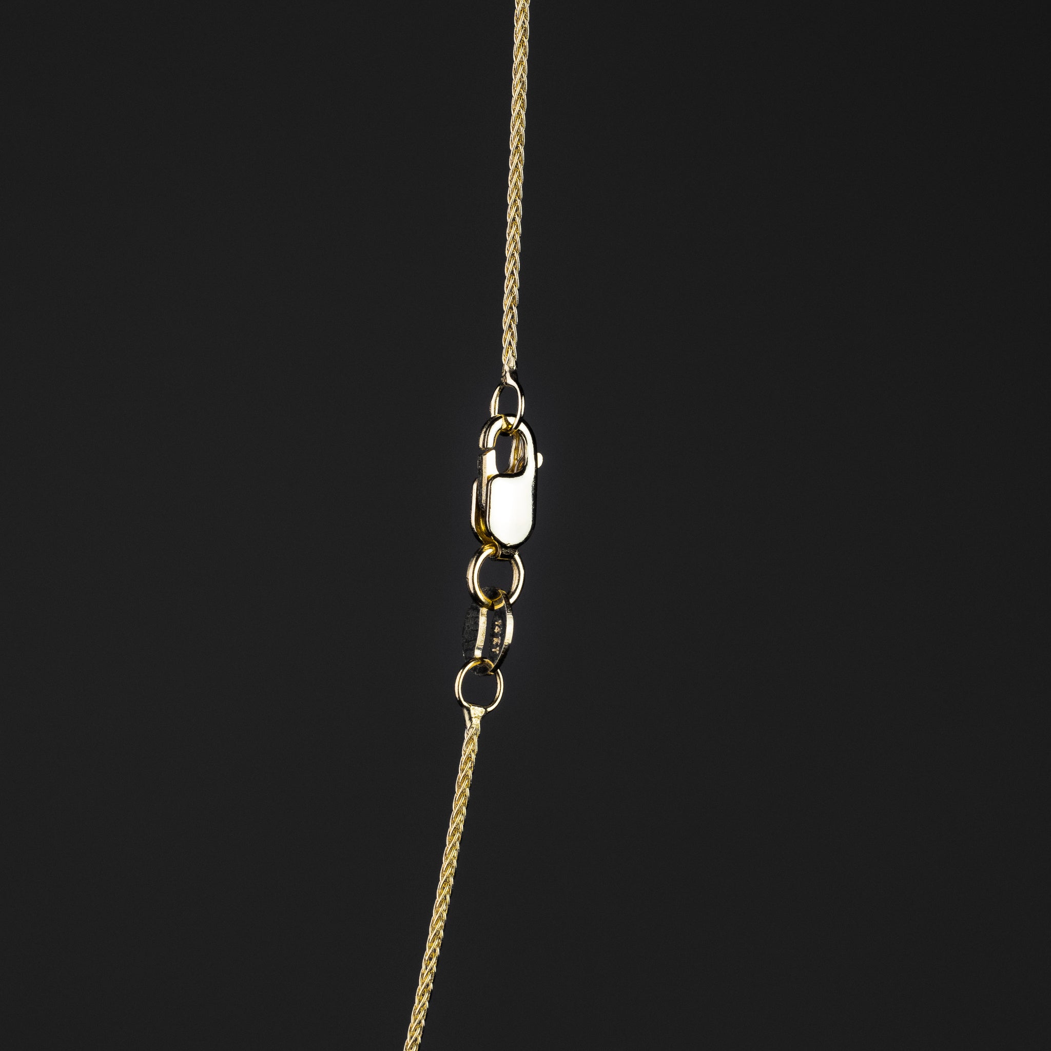 0.9mm Solid Gold Wheat Link Chain - Model 0197 - Charlie & Co. Jewelry