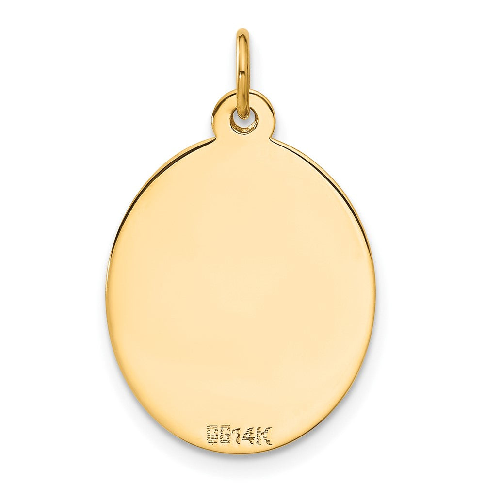 Charlie & Co Jewelry | 14k Polished Engraveable Disc And Key Charm - Model A0128