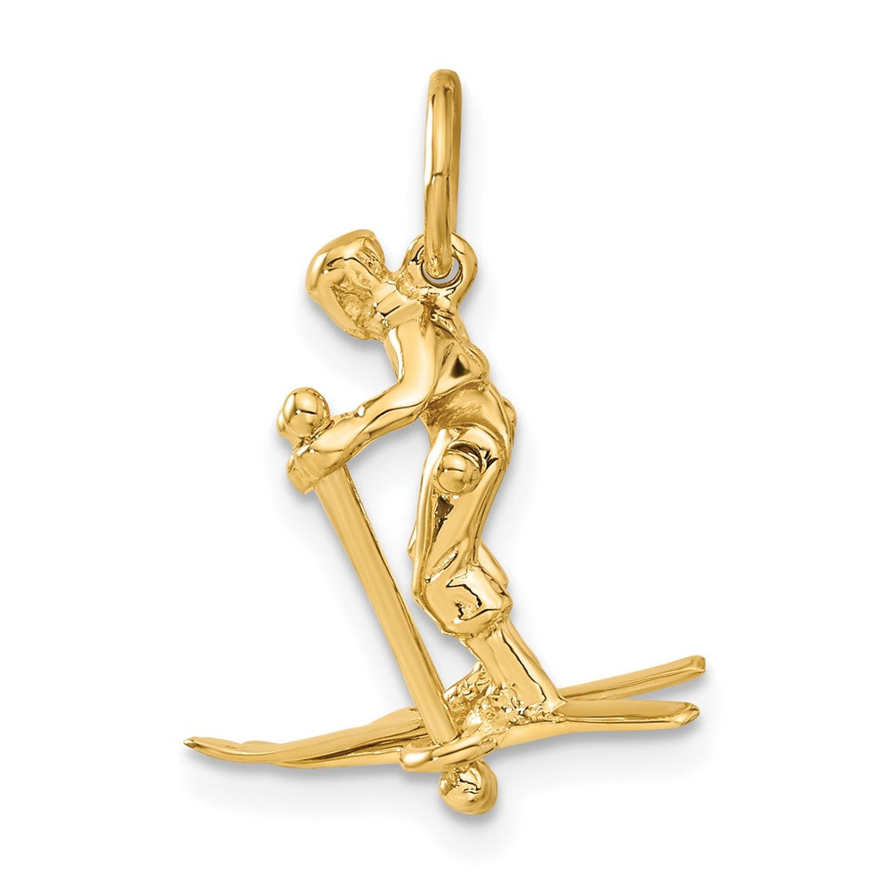 Charlie & Co Jewelry | 14k 3d Moveable Snow Skier Charm - Model A0170