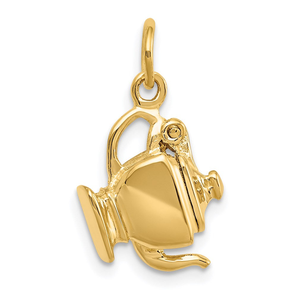 Charlie & Co Jewelry | 14k 3-d Tea Pot Lid Opens Charm - Model A0303