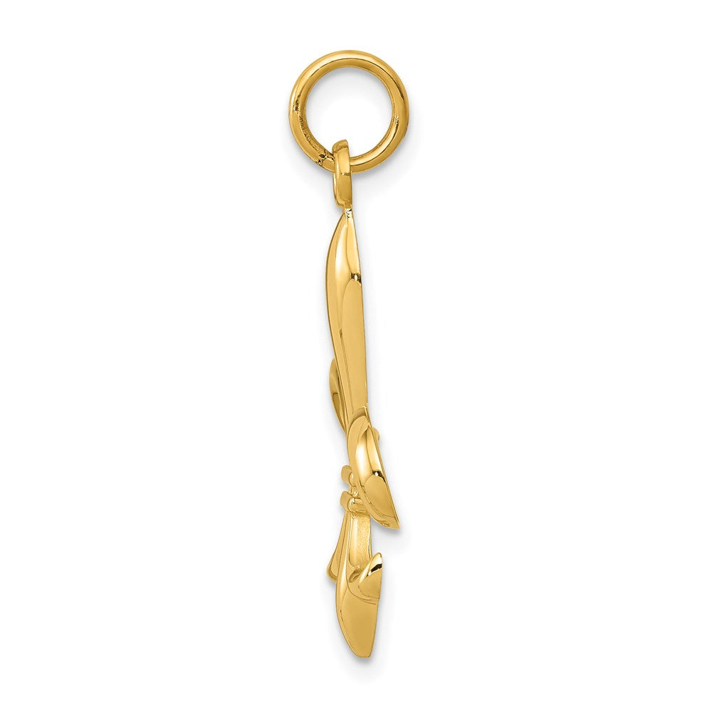 Charlie & Co Jewelry | 14k Hollow Fleur De Lis Charm - Model A0310